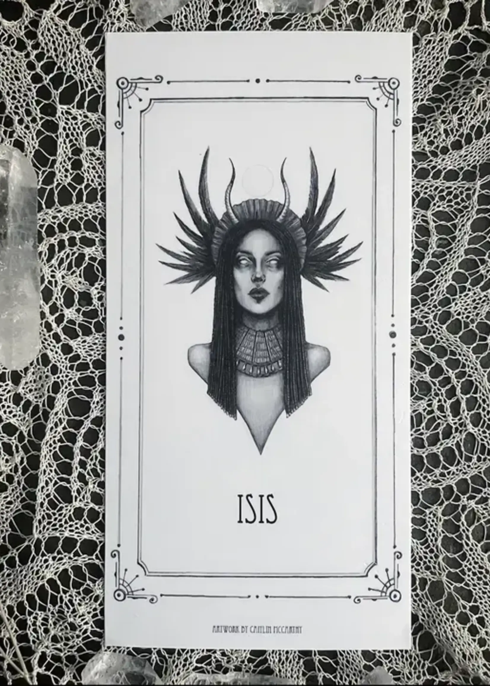 Caitlin McCarthy Art Isis Altar Candle -Caitlin McCarthy Art