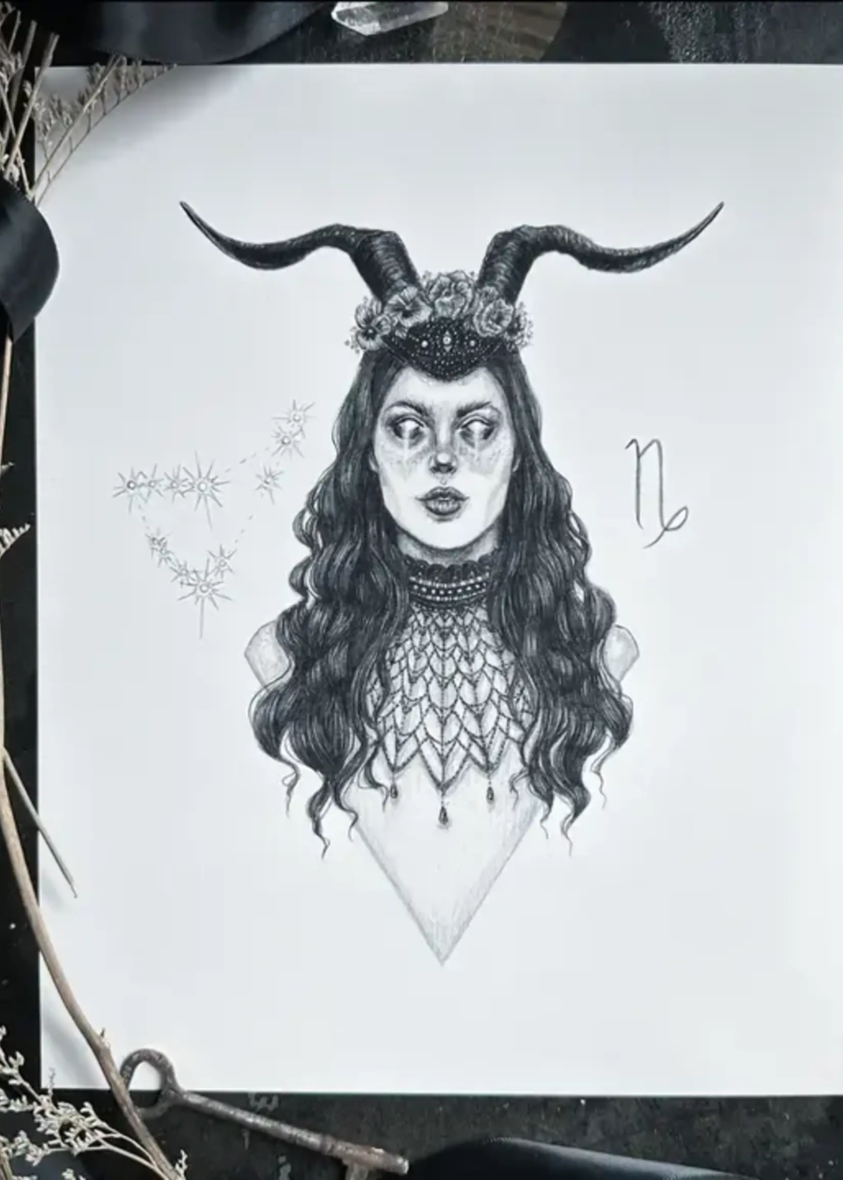 Caitlin McCarthy Art Zodiac Goddess Art Prints by Caitlin McCarthy