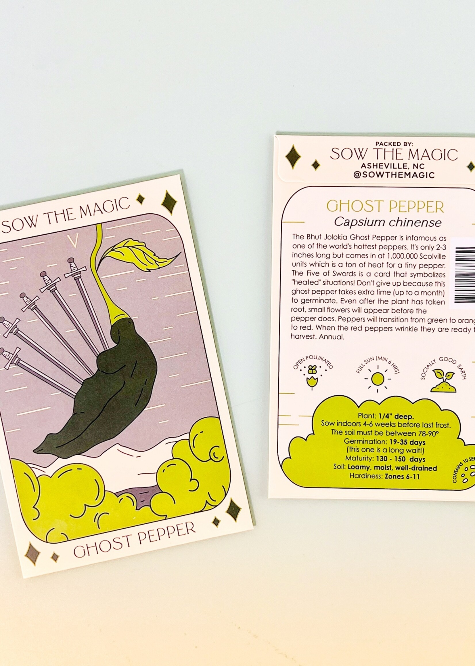 Ghost Pepper Tarot Garden Seeds