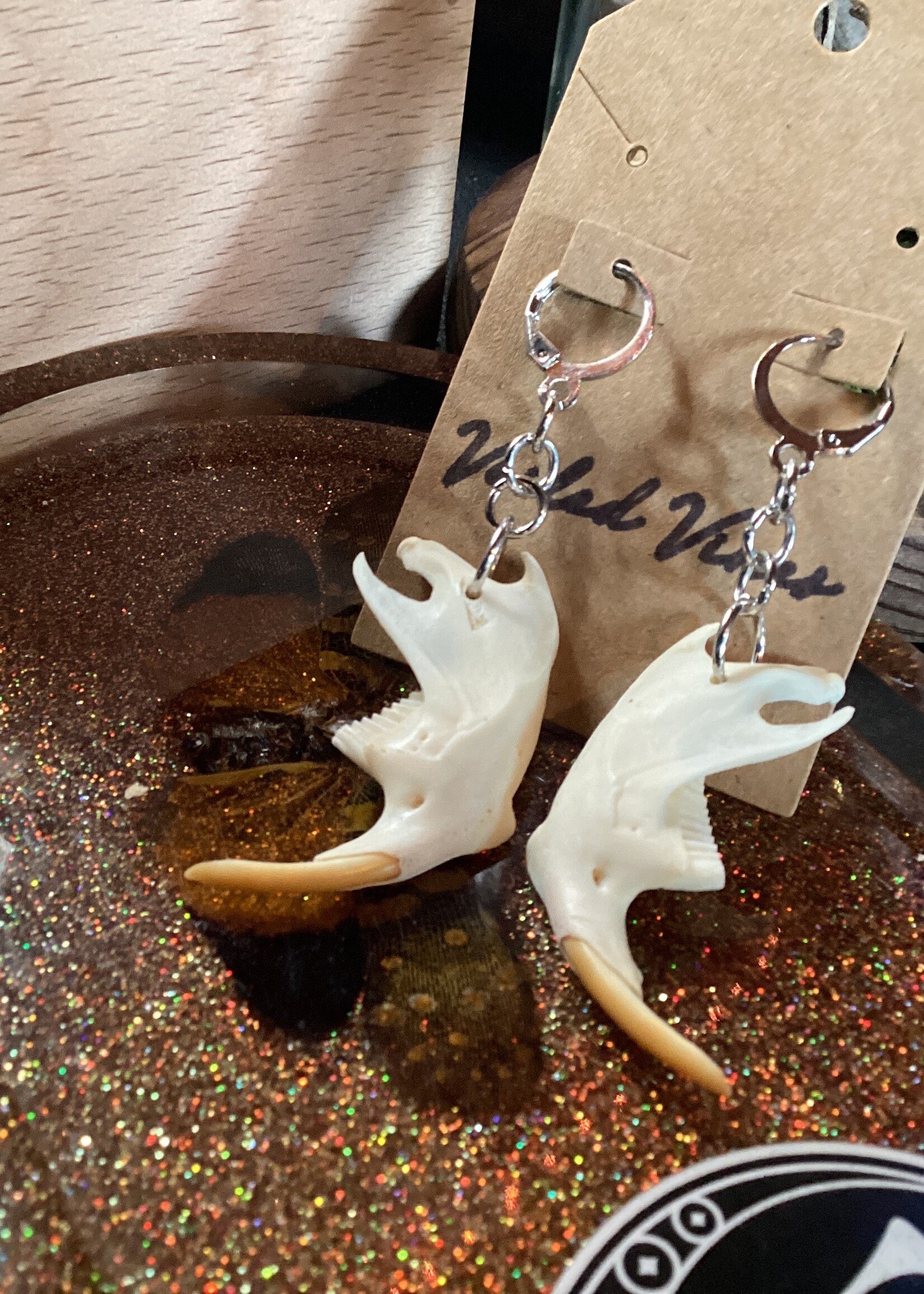 Veiled Vines Veiled Vines Muskrat Jaw Earrings