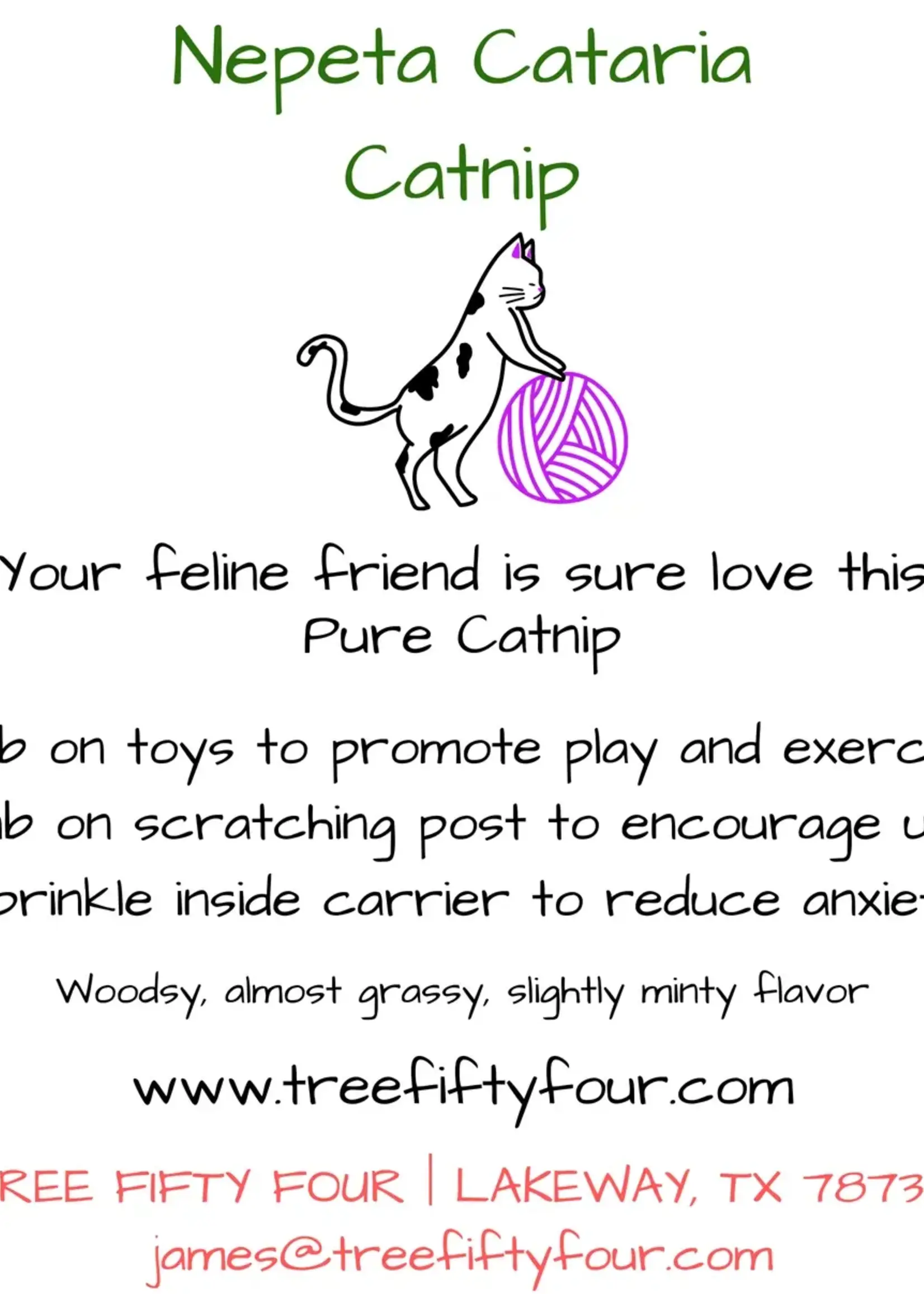 Tree Fifty Four Catnip Sachet Medium