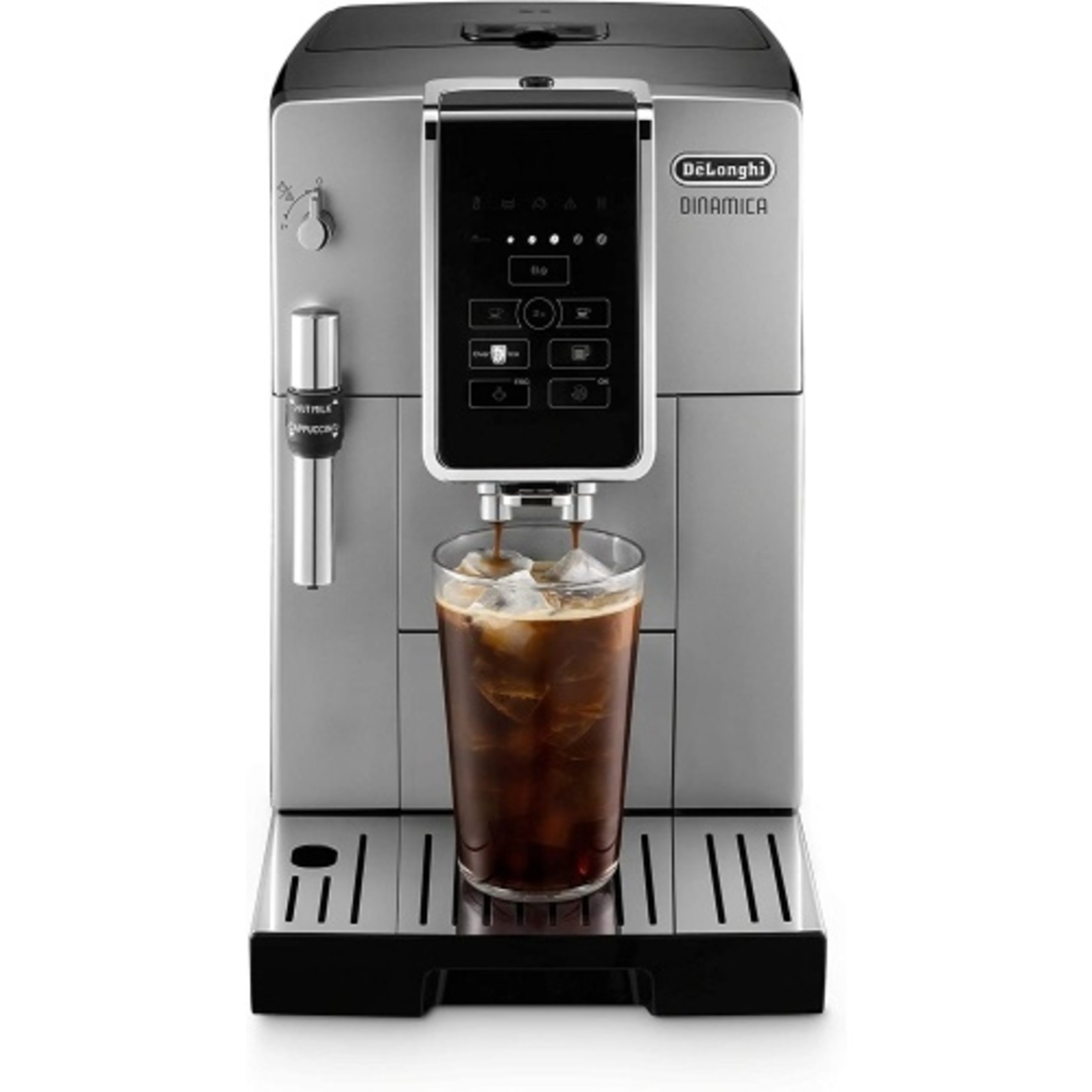 DELONGHI Dinamica Machine Espresso True Brew On Ice Argent