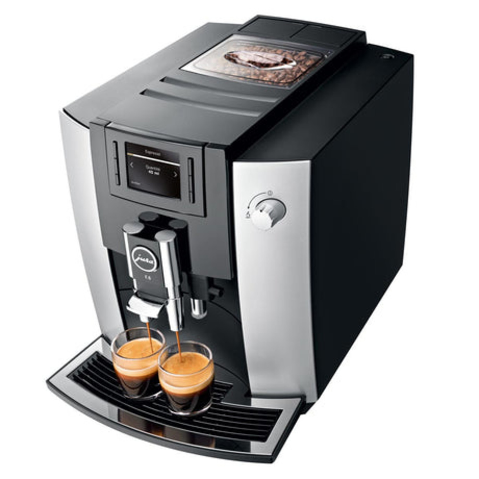 JURA Espresso automatique IMPRESSA E6 platine (disponible en commande spéciale)