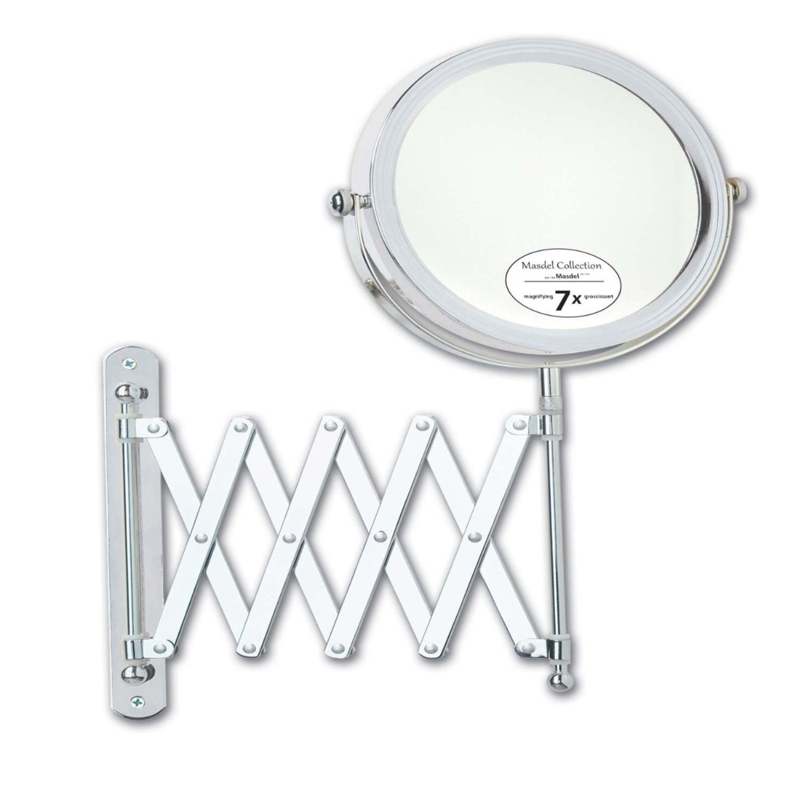 VIE ART Miroir extensible 7x/1x, 6" chrome