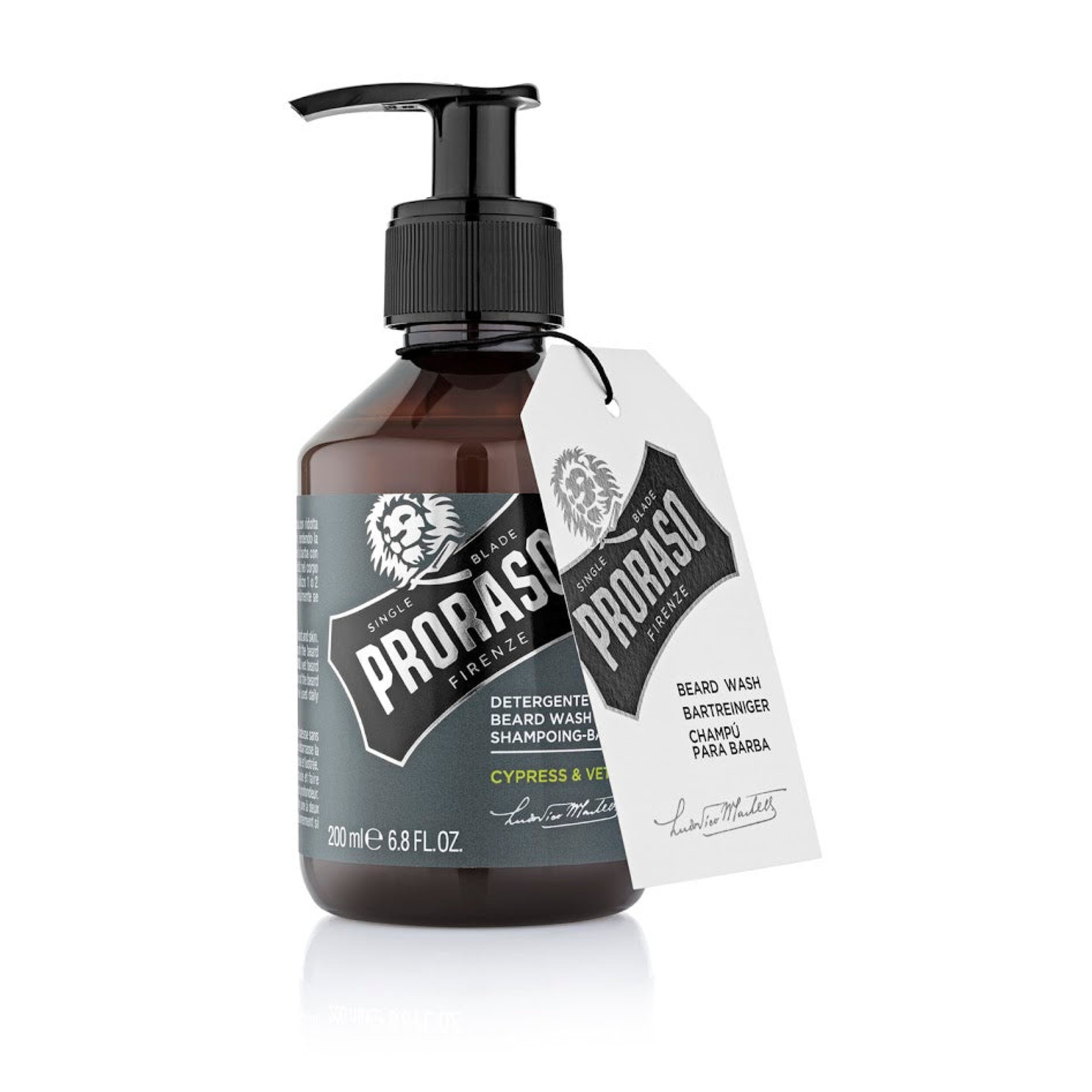 PRORASO Shampoing barbe Cypress & Vetyver 200mL