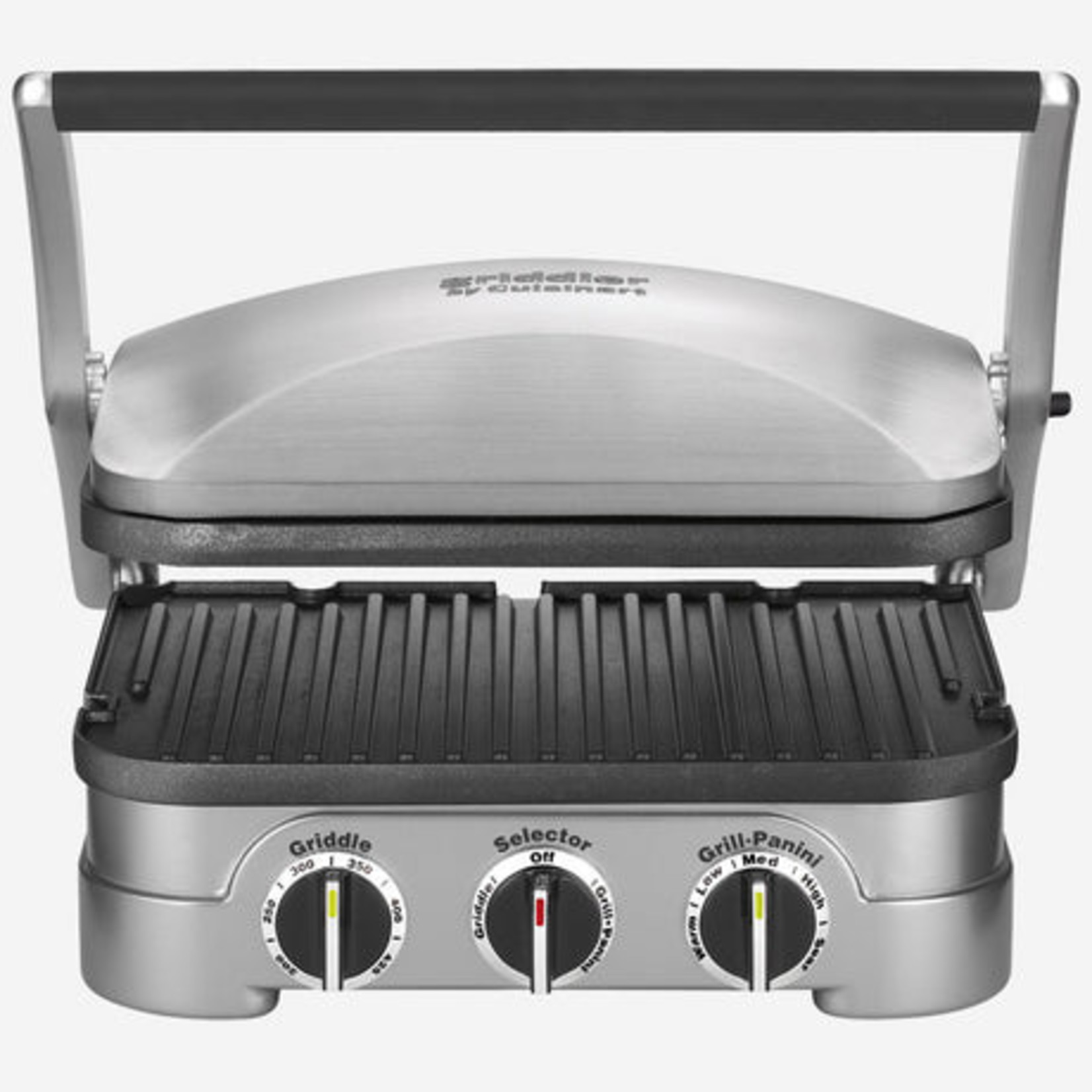 CUISINART Grill intérieur 5 en 1 chrome avec plaques pour gaufres en prime