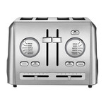 CUISINART Grille pain 4 tranches S/S custom select