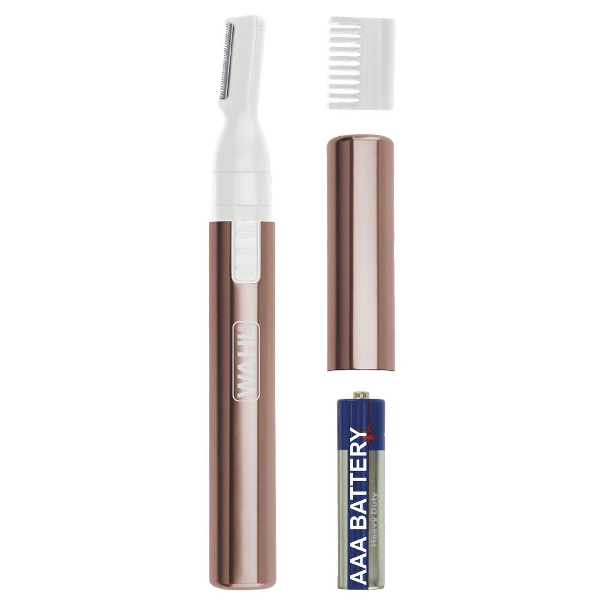 Mini Tondeuse De Précision Sans Fil Pour Sourcils, Nez, Oreilles - Rose