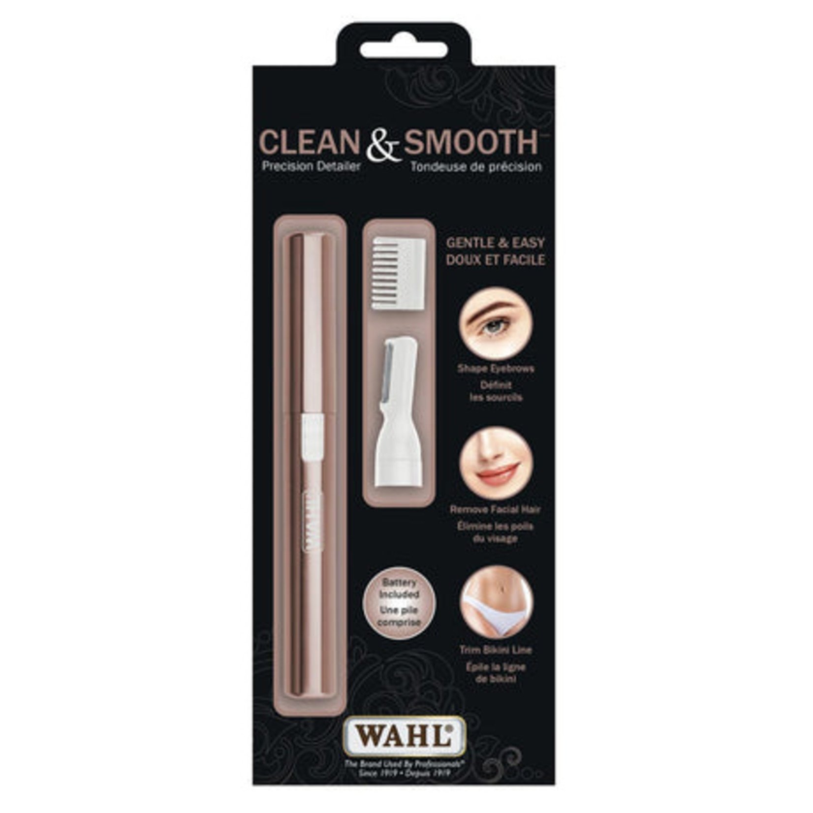 WAHL TONDEUSE PRECISION SOURCIL/VISAGE/BIKINI ROSE GOLD