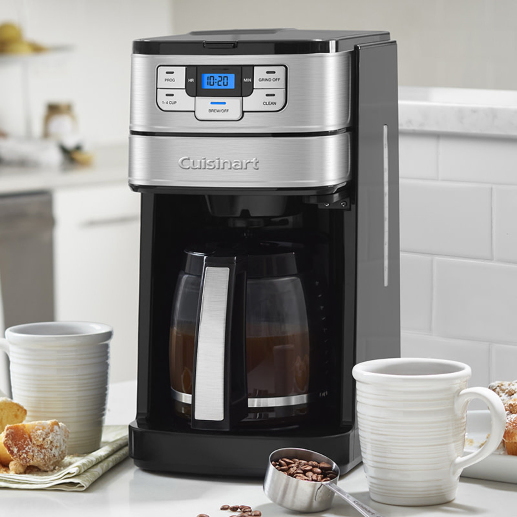 CUISINART Cafetière 12T grind/brew inox