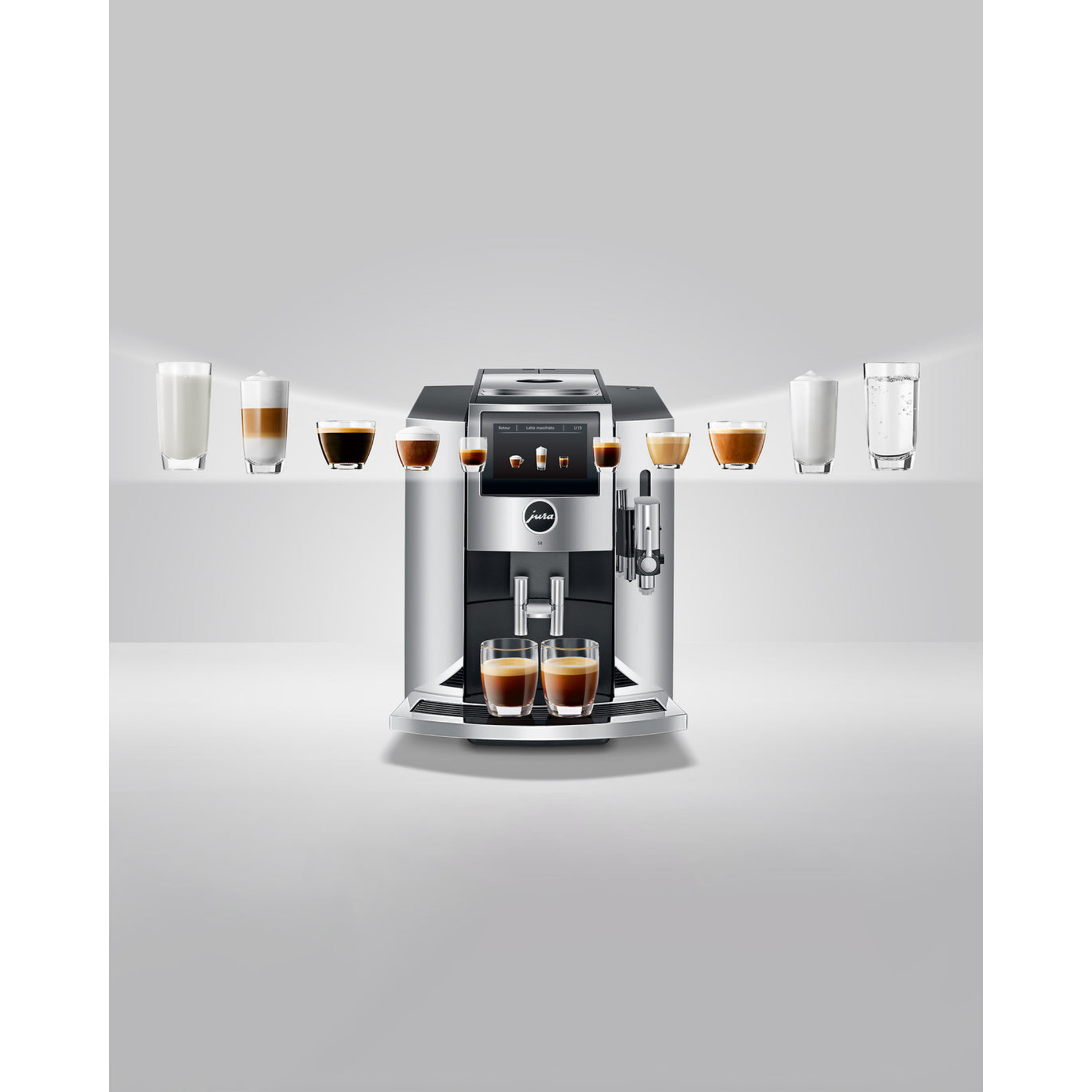 JURA Espresso automatique S8 chrome (disponible en commande spéciale)