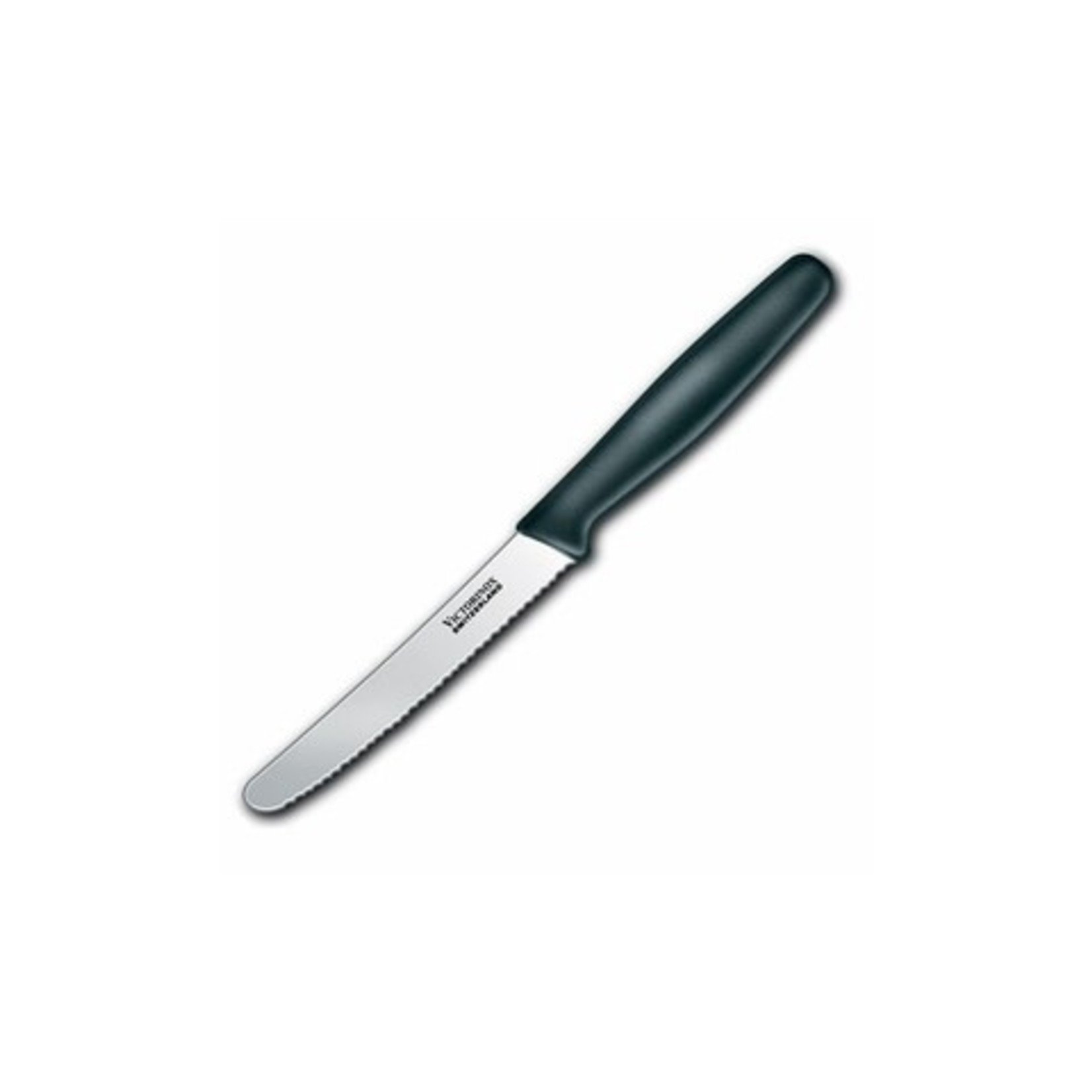 VICTORINOX COUTEAU STEAK 4 1/2 DENT BOUT ROND NOIR