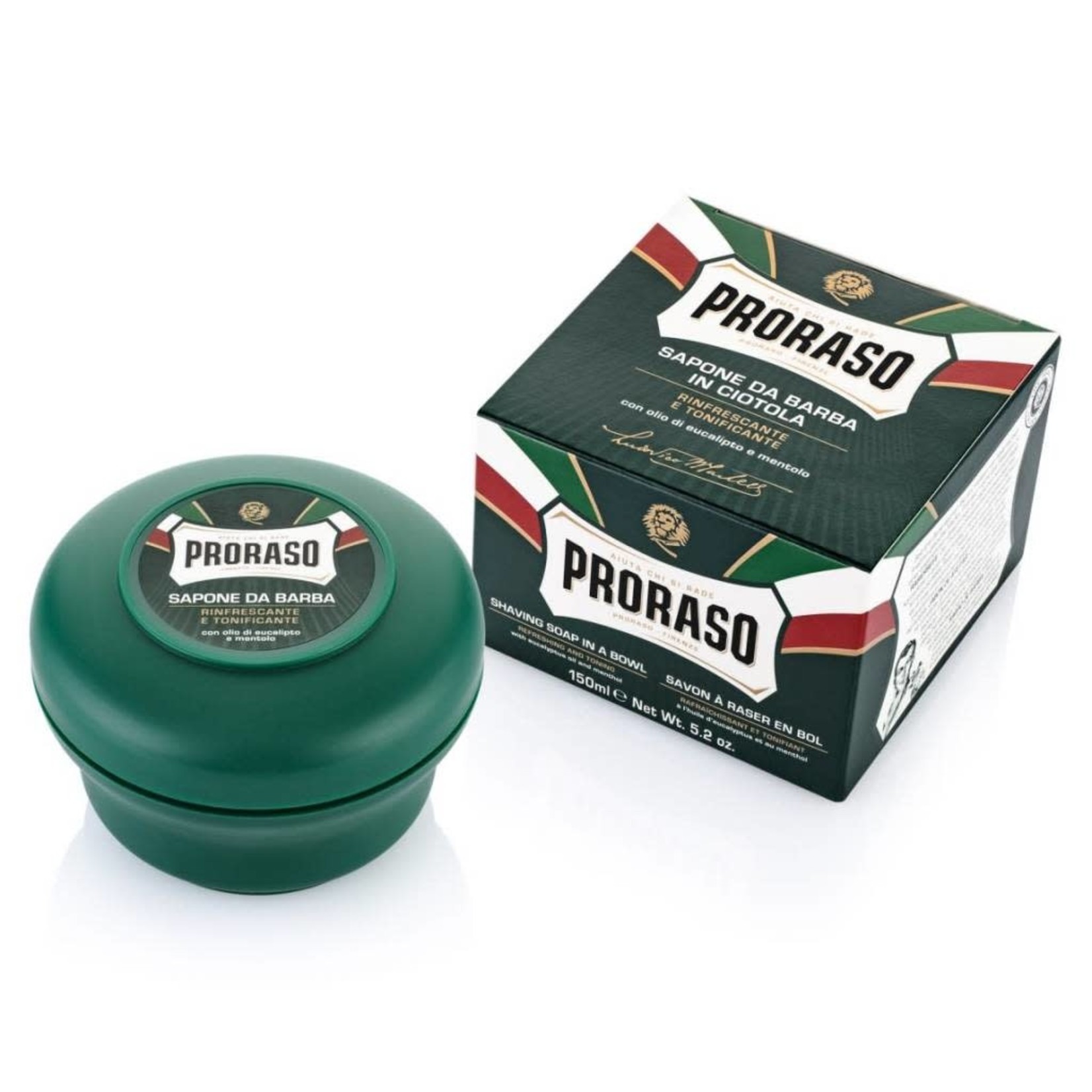 PRORASO Savon à raser en Eucalyptus & Menthol 150ml