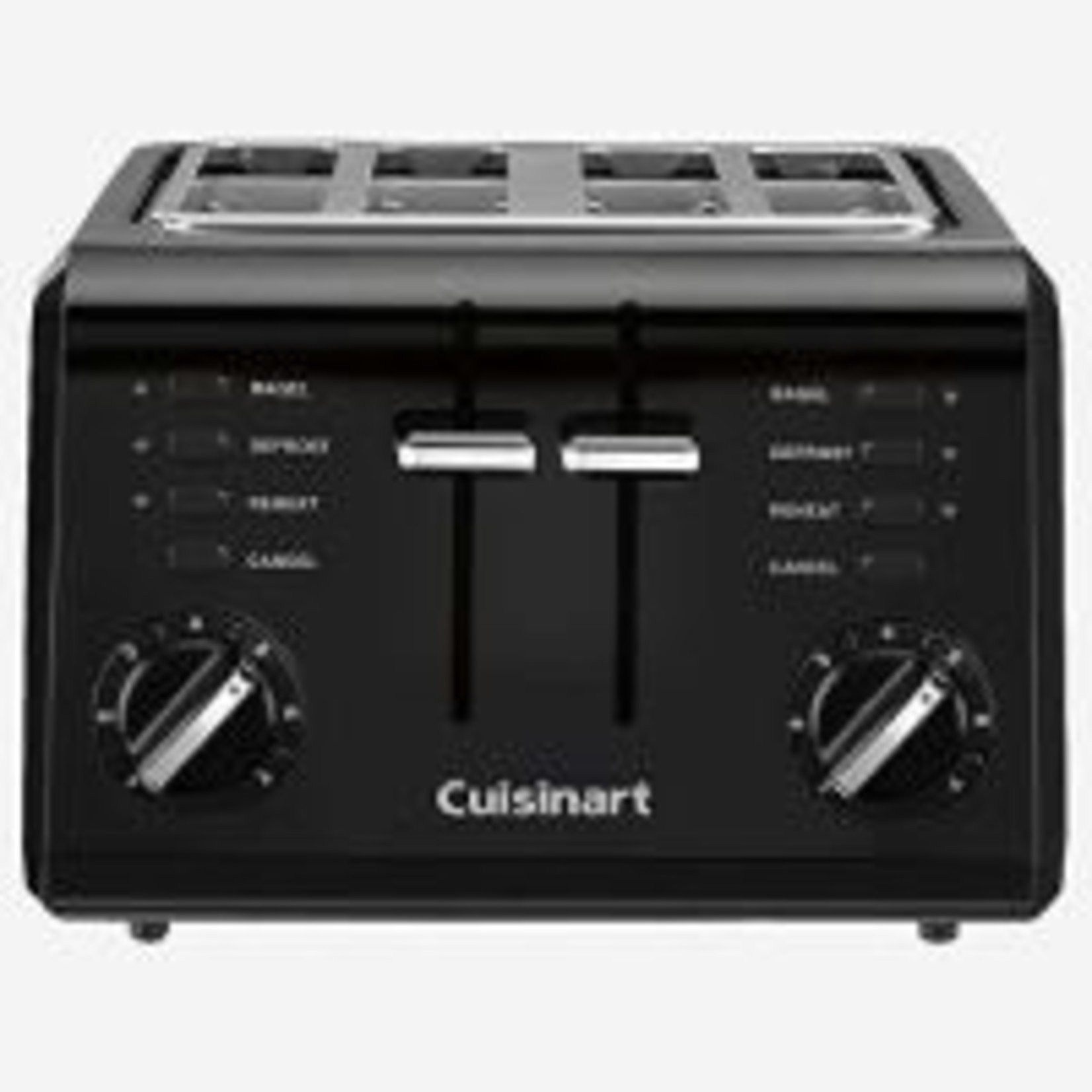 CUISINART Grille-pain compact 4 tranches noir