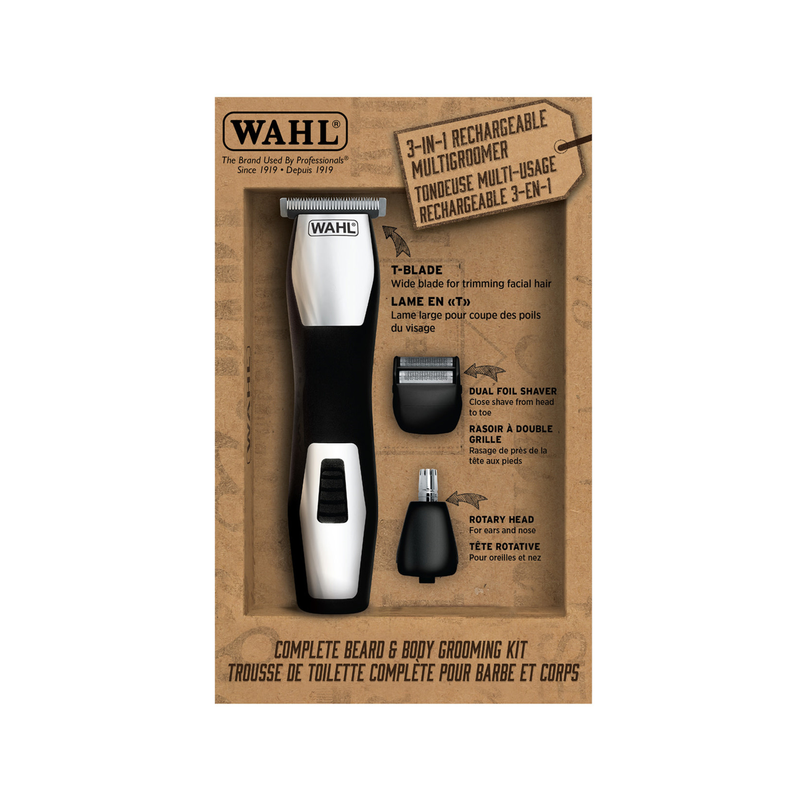 WAHL 3-in-1 Rechargeable Multigroomer
