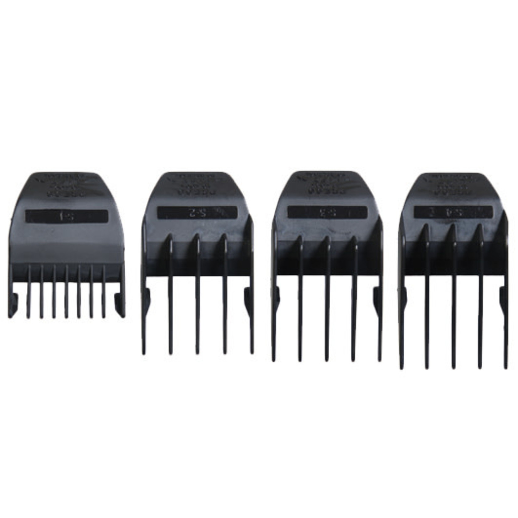 WAHL Set of 4 Trimmer Guides - Black