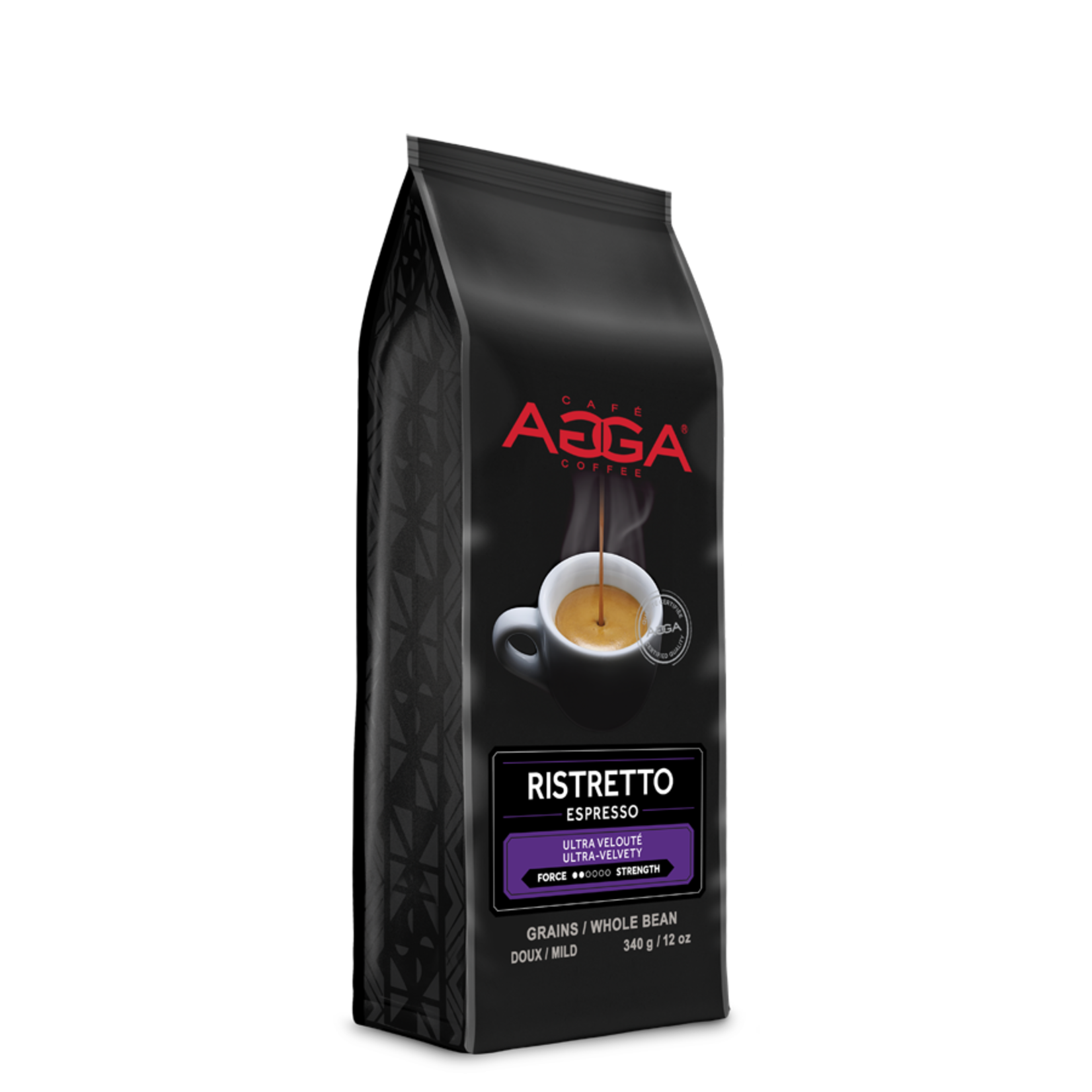 AGGA Café en grains Espresso Ristretto ultra-velouté 340g