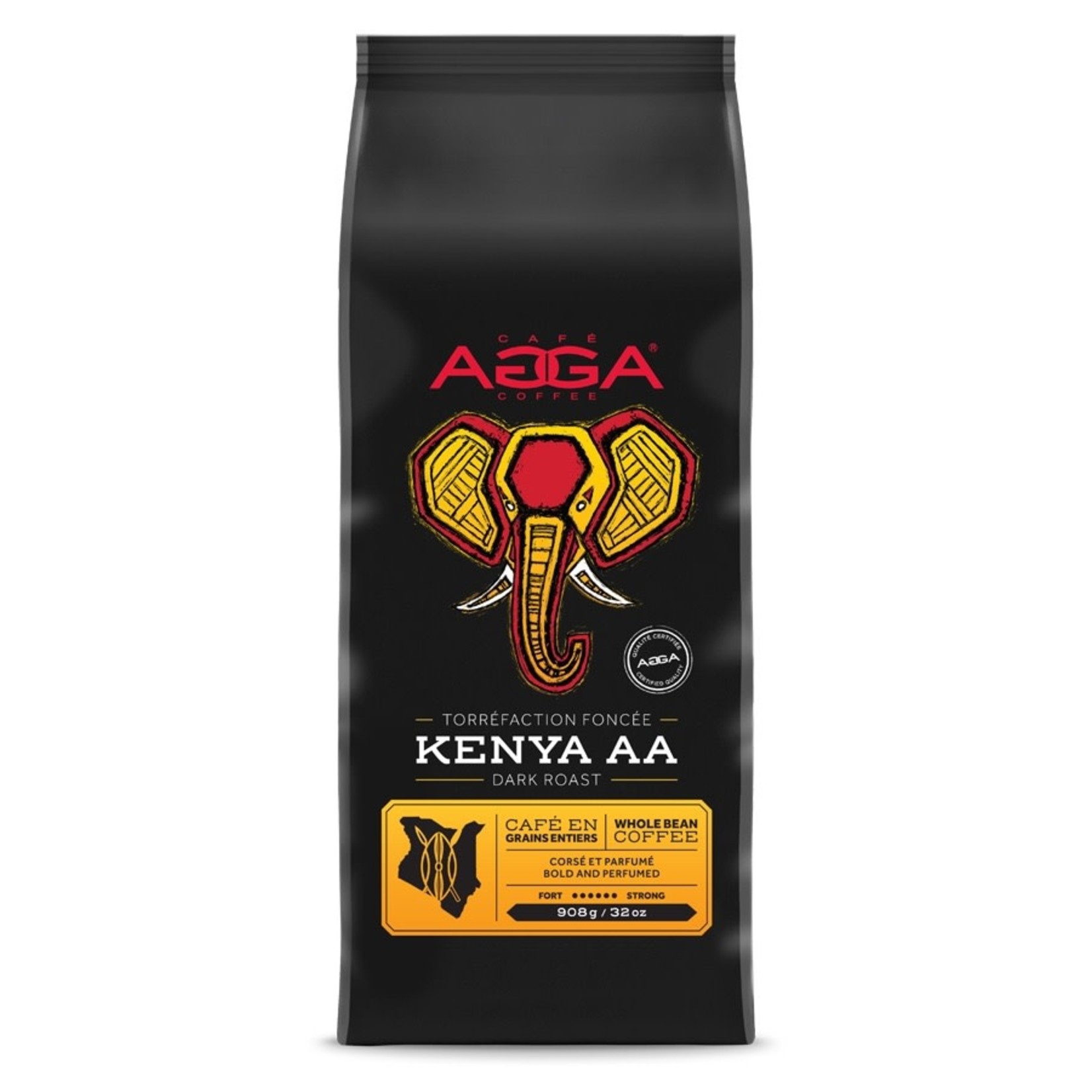 AGGA Café Kenya AA en grain 908g