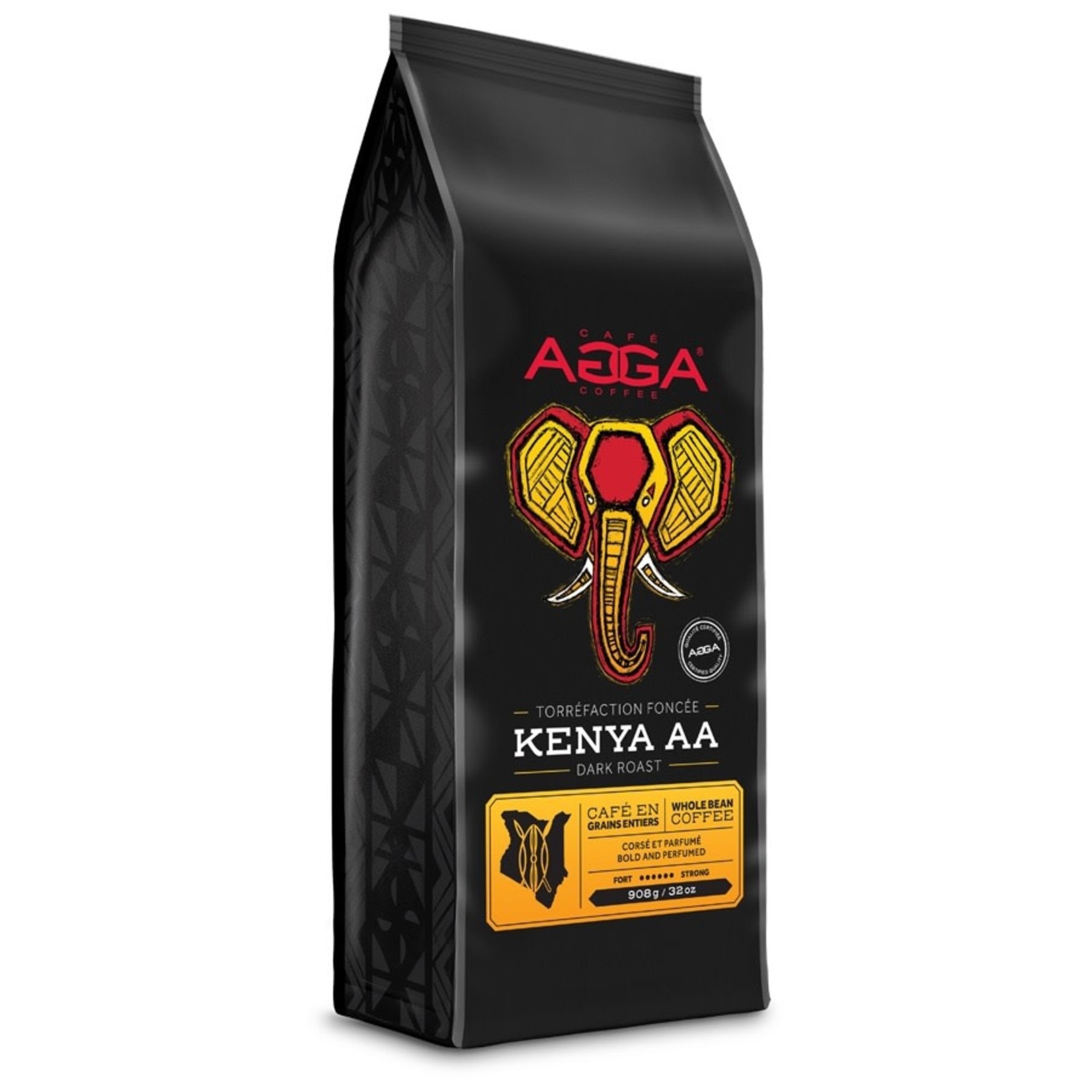 AGGA Café Kenya AA en grain 908g