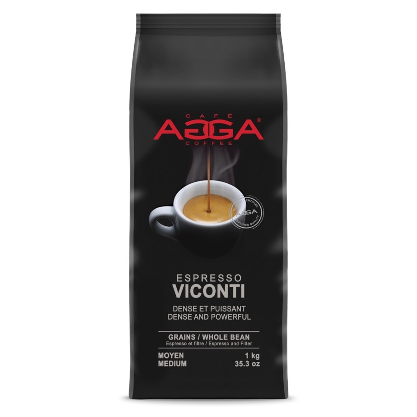 AGGA Café en grains Espresso Viconti 1kg