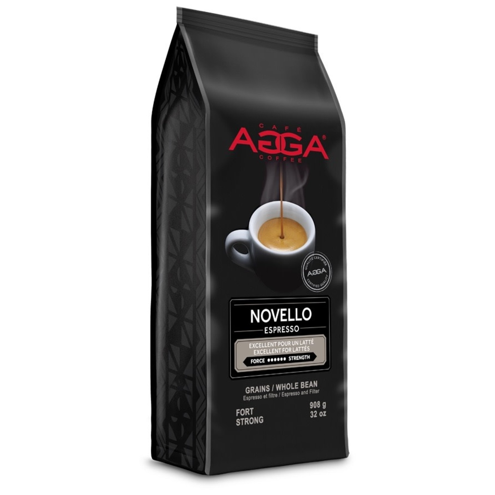 AGGA Café en grains Novello 908g
