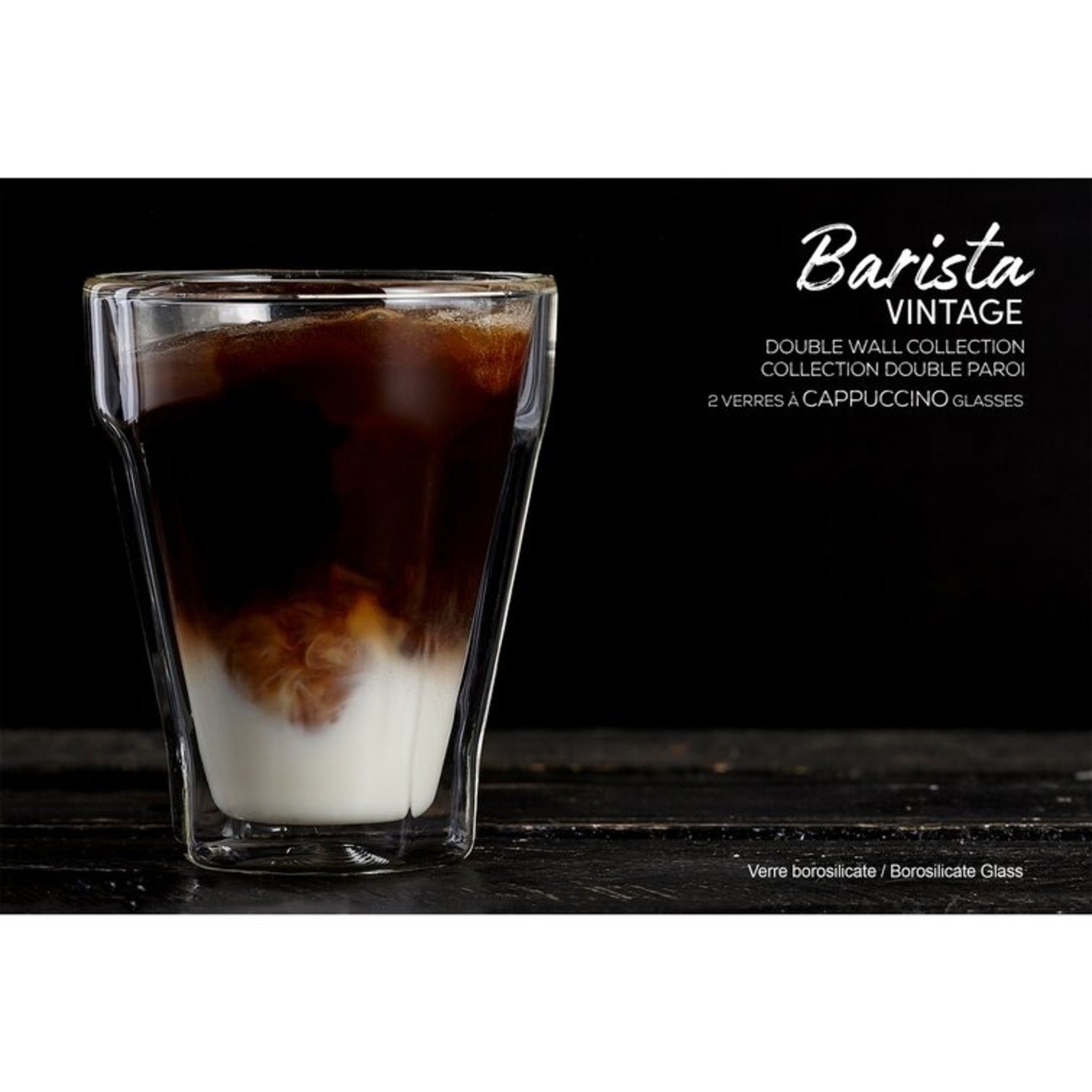 BARISTA+ Verres à Cappuccino Vintage double paroi 250mL/8.8OZ (2)