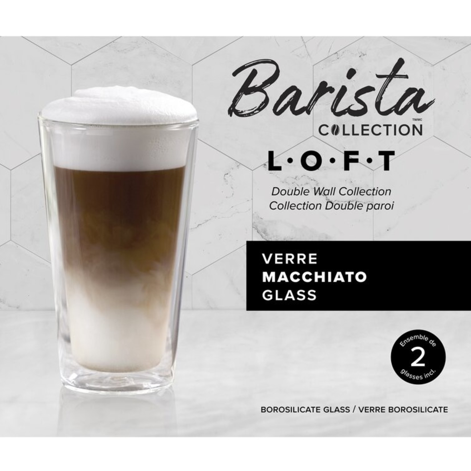 BARISTA+ Verres à café Macchiato Loft double paroi 340mL (2)