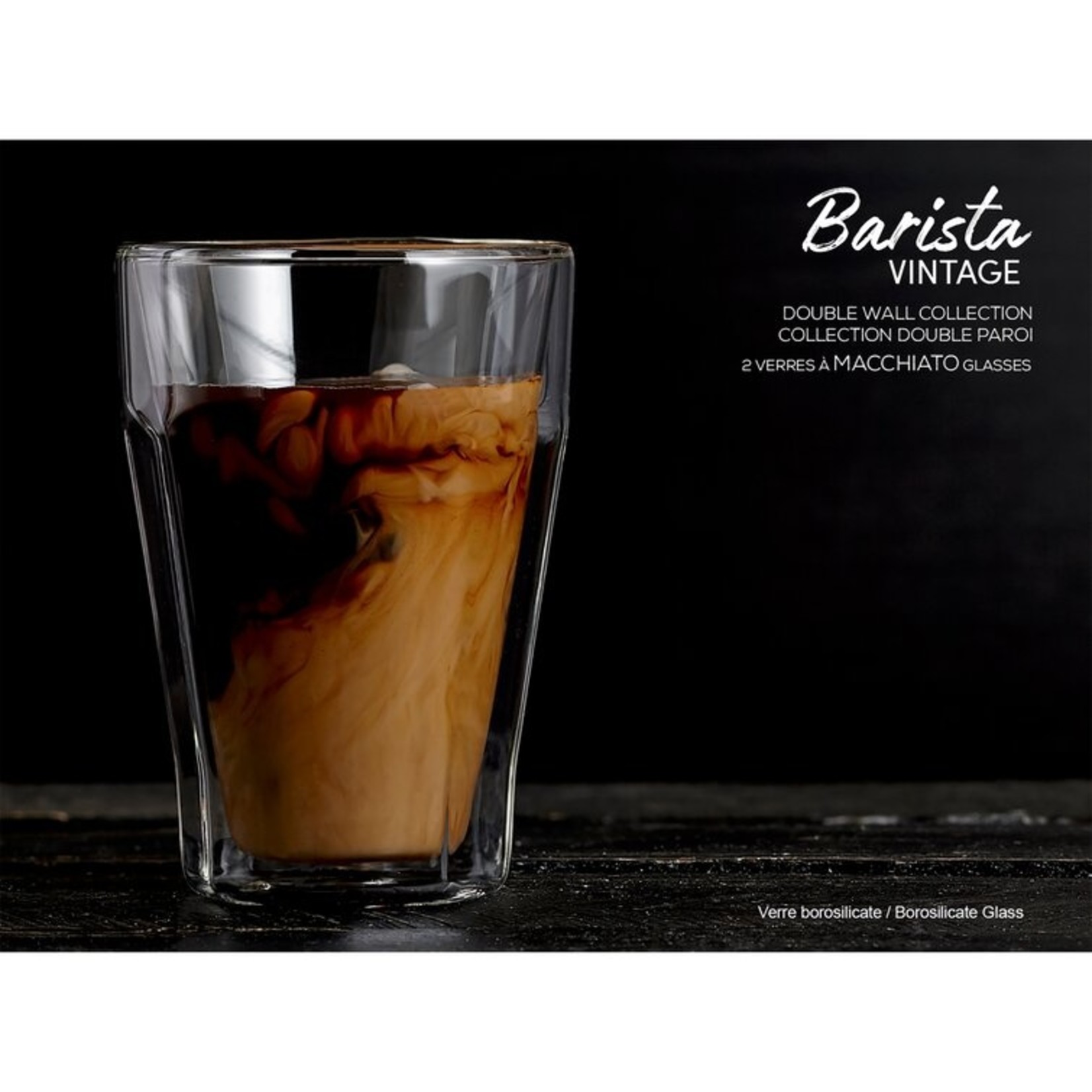 BARISTA+ Verres à café Macchiato Vintage double paroi 325mL (2)