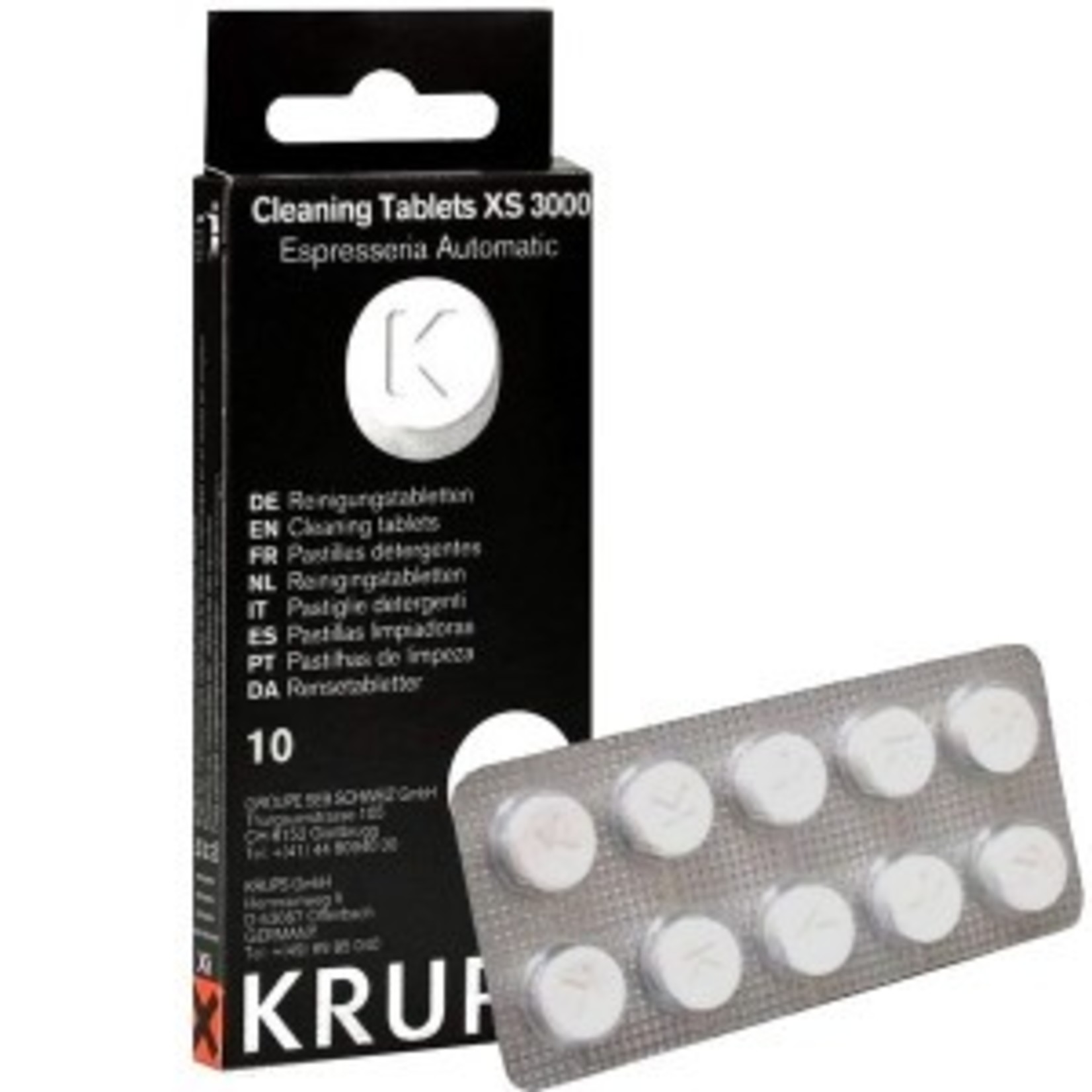 Pastilles nettoyantes Espresseria Krups - 10 pastilles