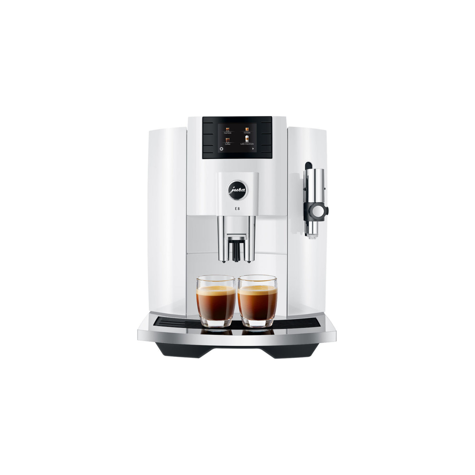 JURA E8 espresso machine, Piano White