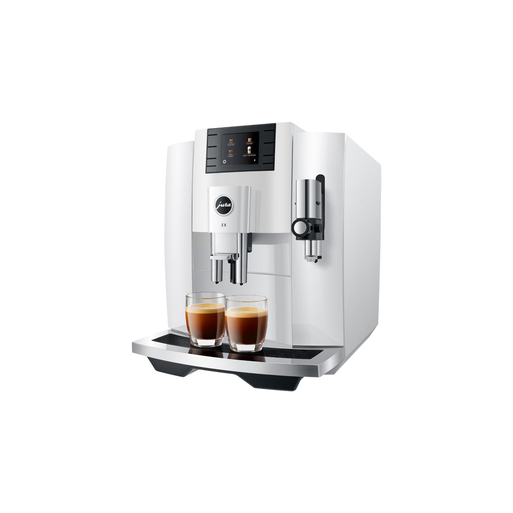 JURA E8 espresso machine, Piano White