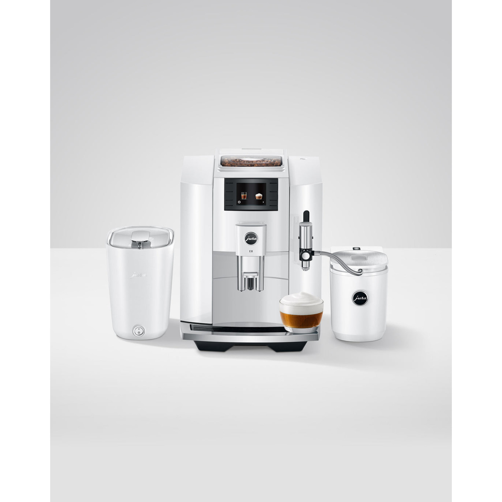 JURA E8 espresso machine, Piano White