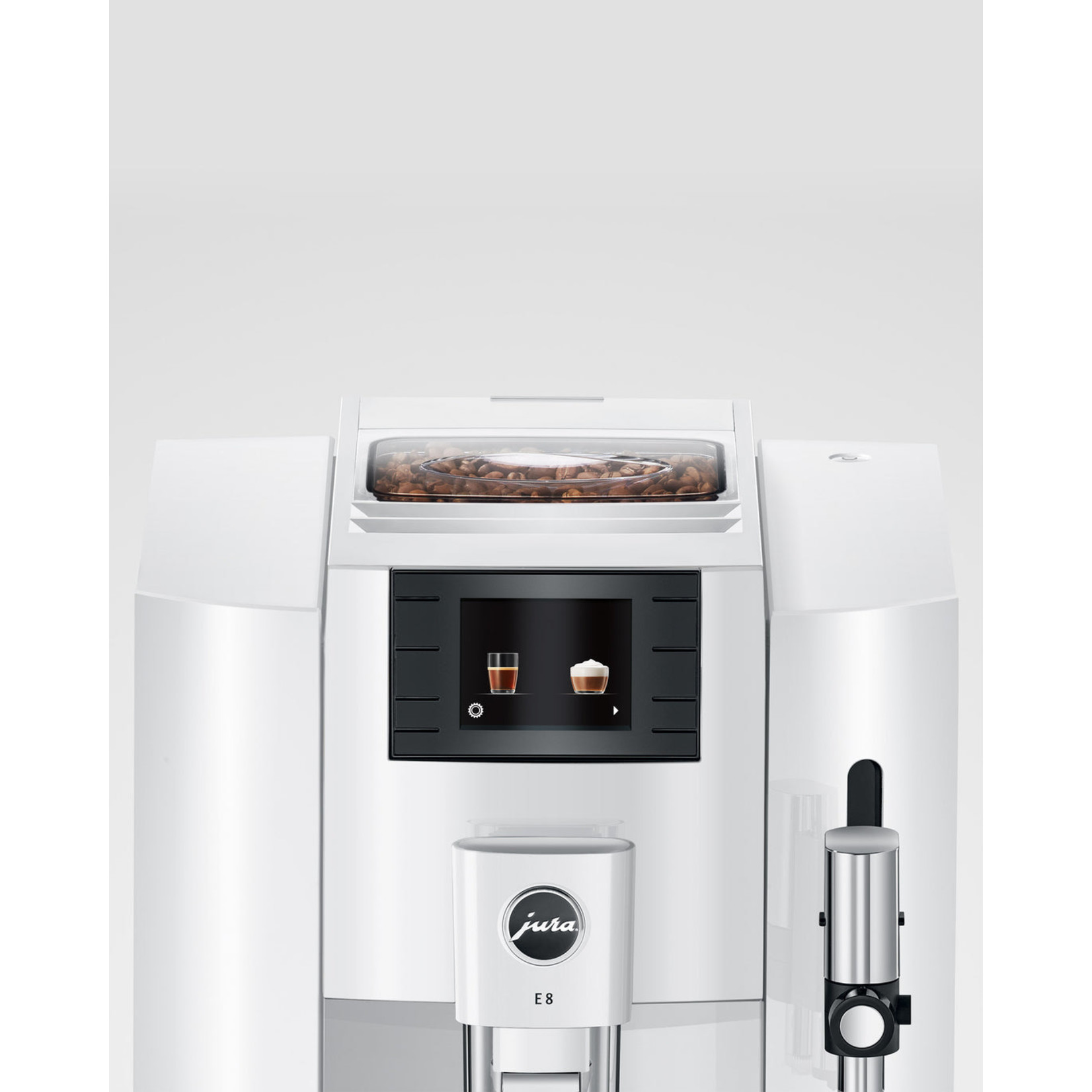 JURA E8 espresso machine, Piano White