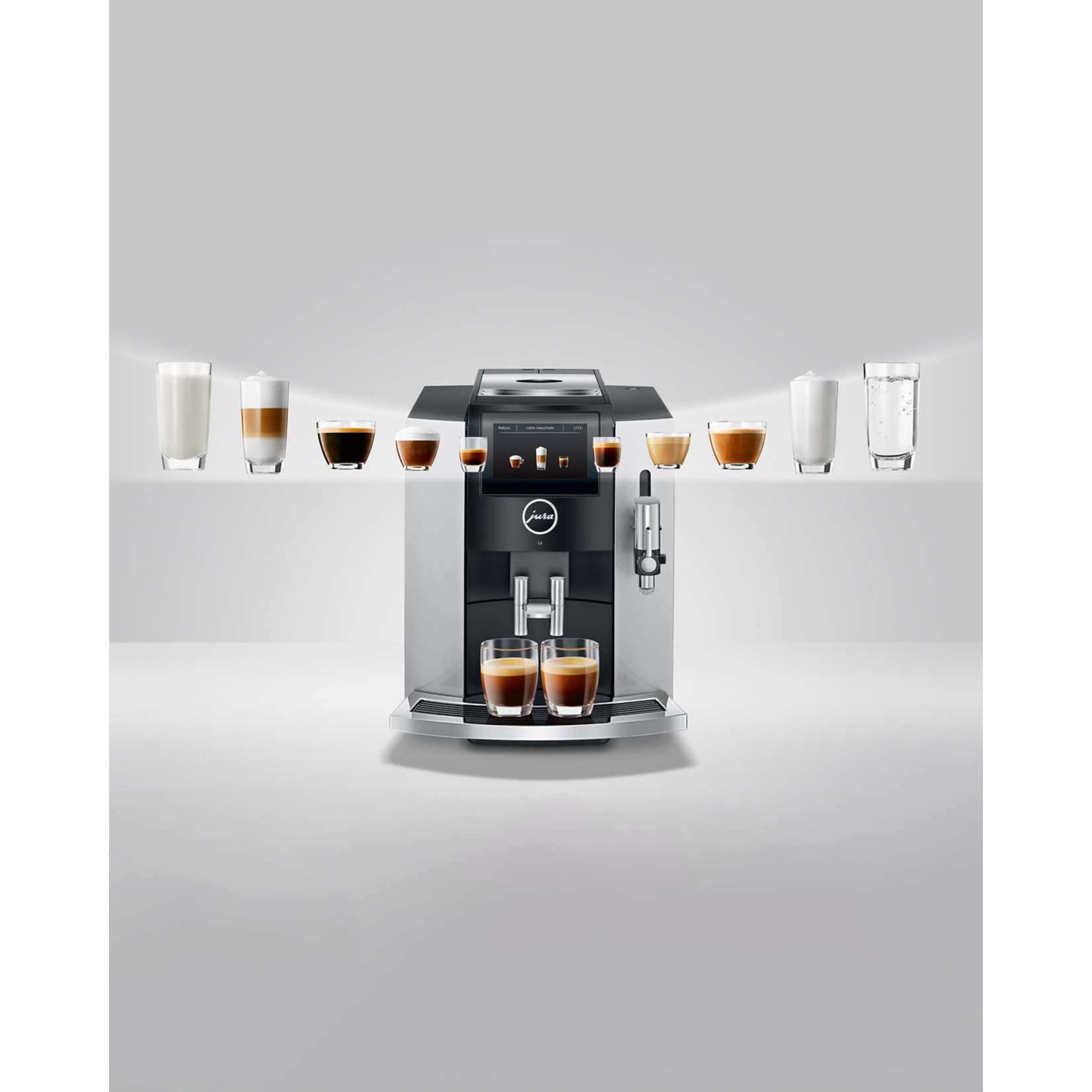 JURA Espresso auto S8 Moonlight argent (disponible en commande spéciale)