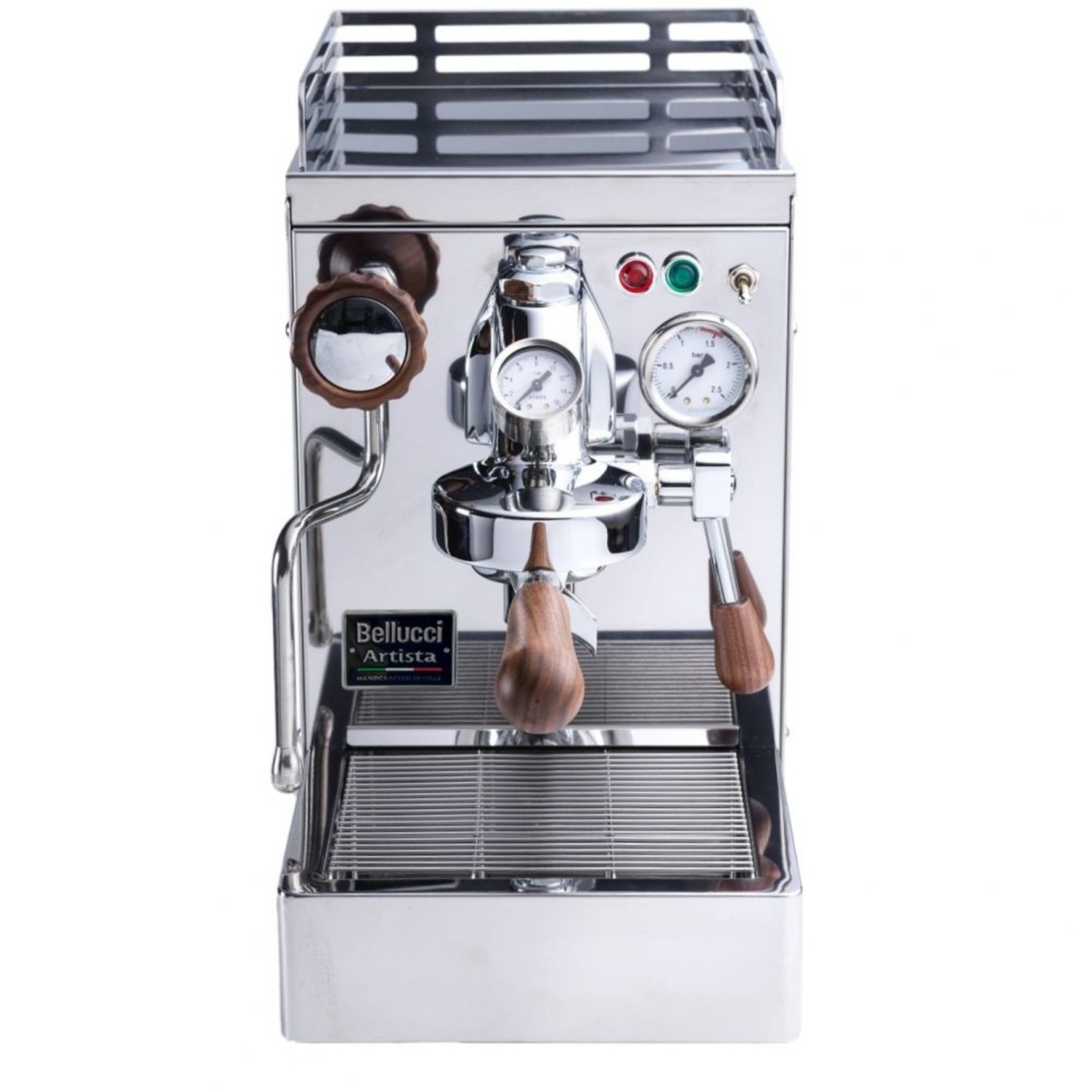 BELLUCCI Artista Inox Manual coffee machine - Chrome / Wood (on order)