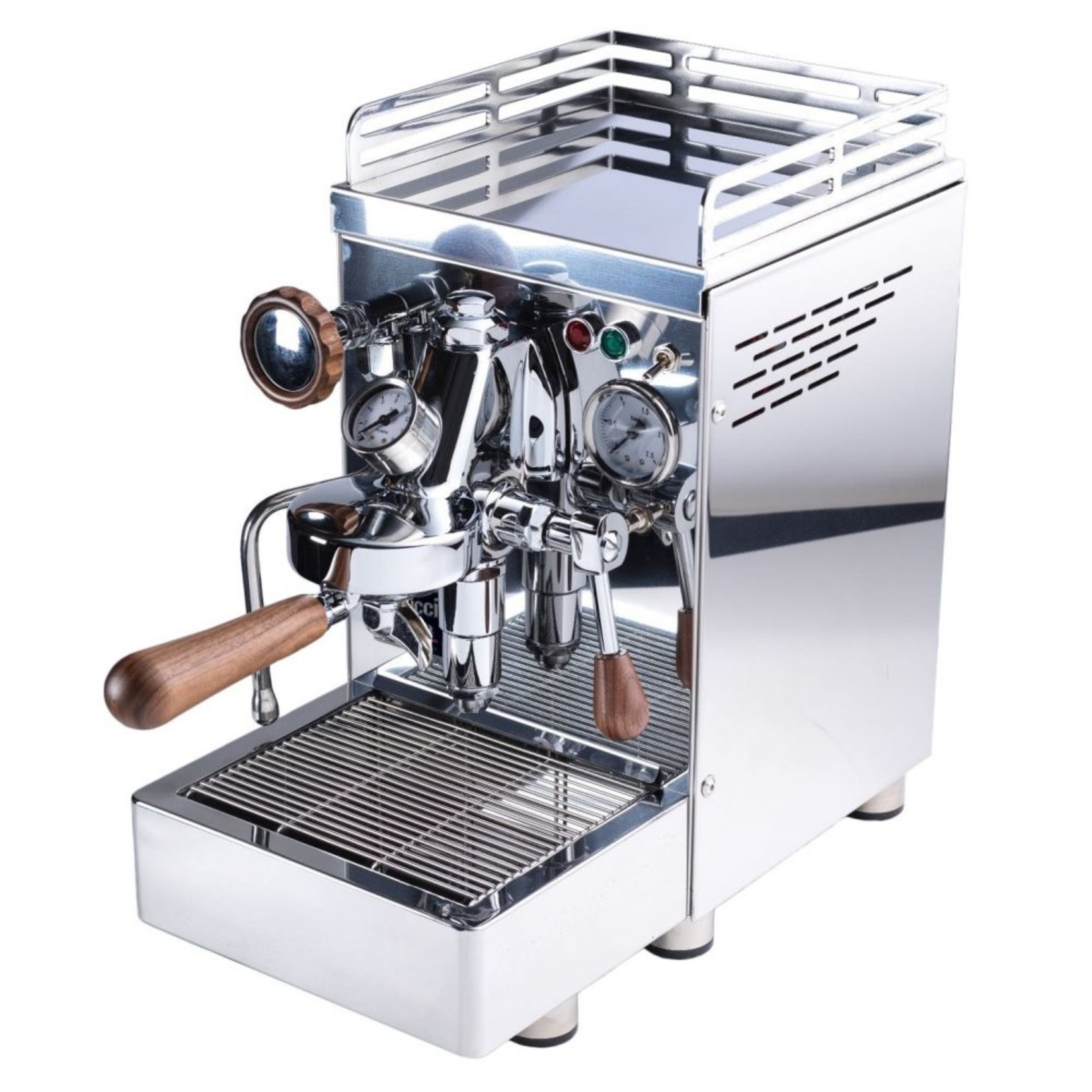 BELLUCCI Artista Inox Manual coffee machine - Chrome / Wood (on order)