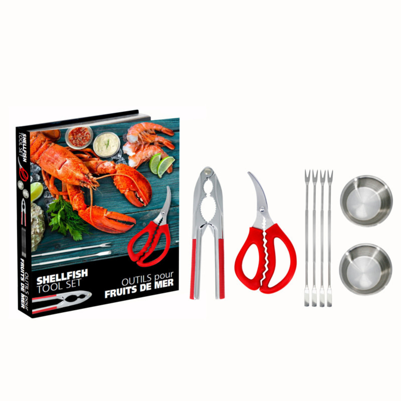 DANESCO Ensemble de 8 outils pour fruits de mer