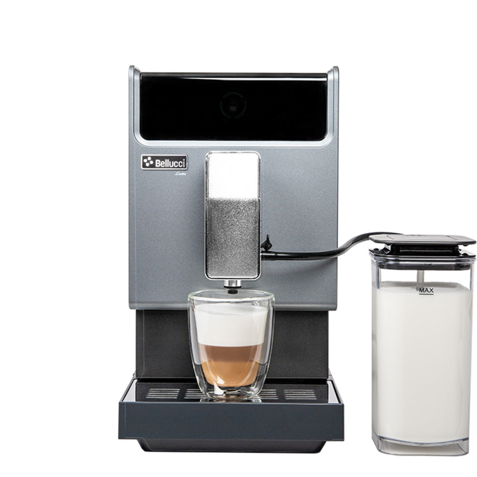 BELLUCCI Slim Latte Automatic Coffee Machine w/ Milk Frother and Carafe