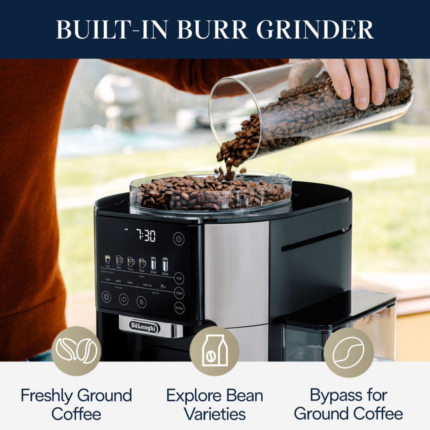 DELONGHI TrueBrew Automatic Coffee Machine