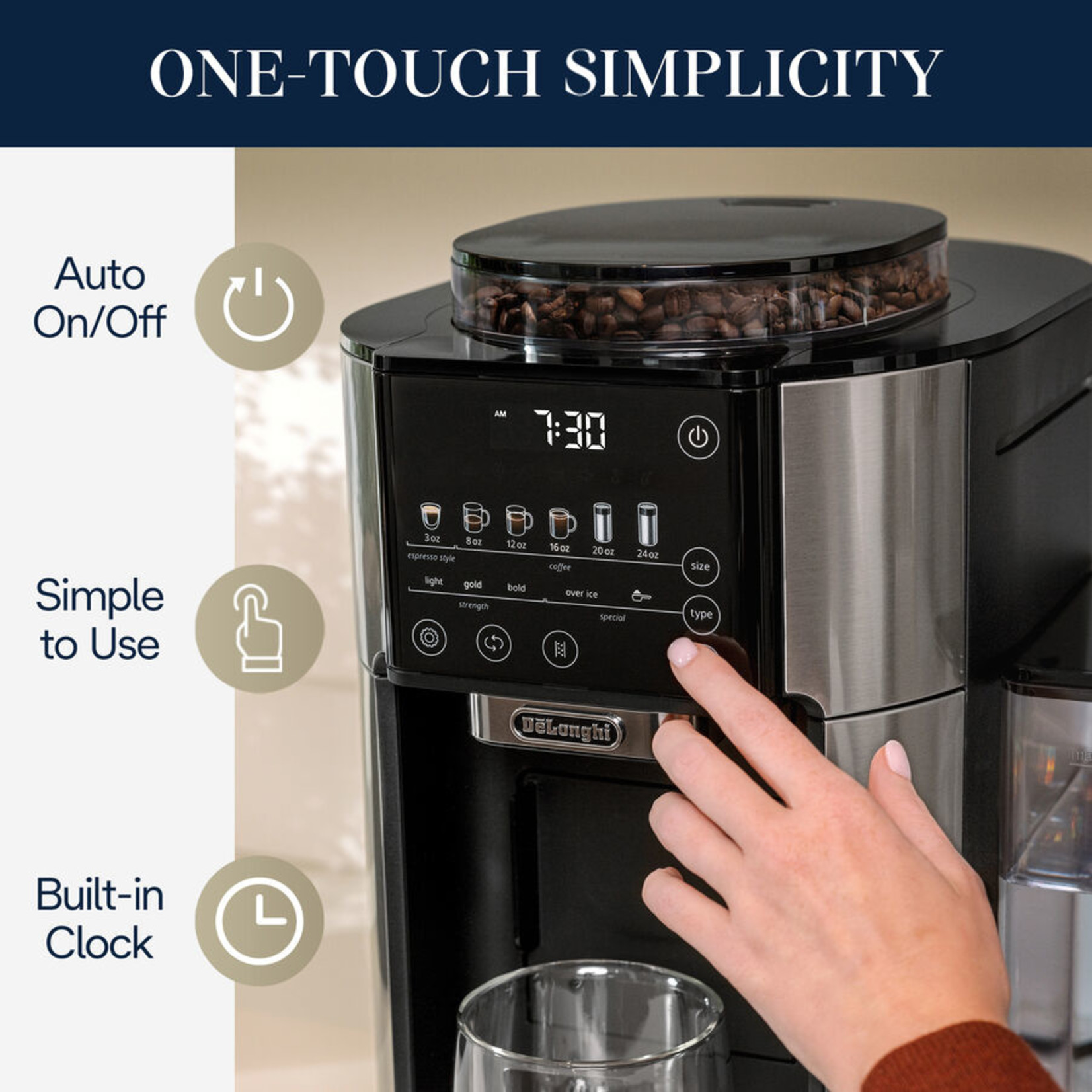 DELONGHI TrueBrew Automatic Coffee Machine