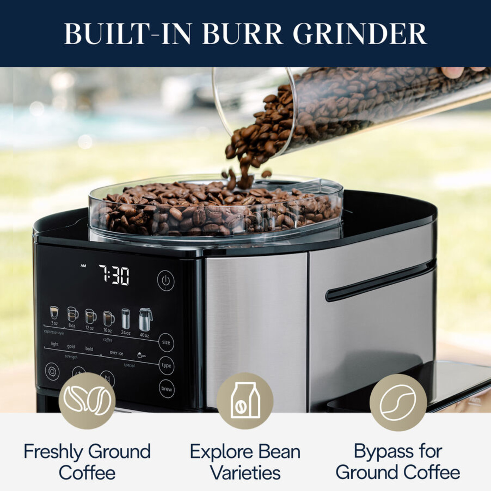 DELONGHI TrueBrew Automatic Coffee Machine w/ Thermal Carafe