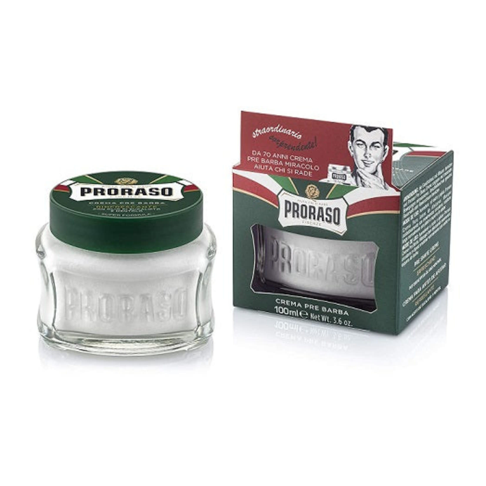 PRORASO Crème avant-rasage Eucalyptus & Menthol 100ml