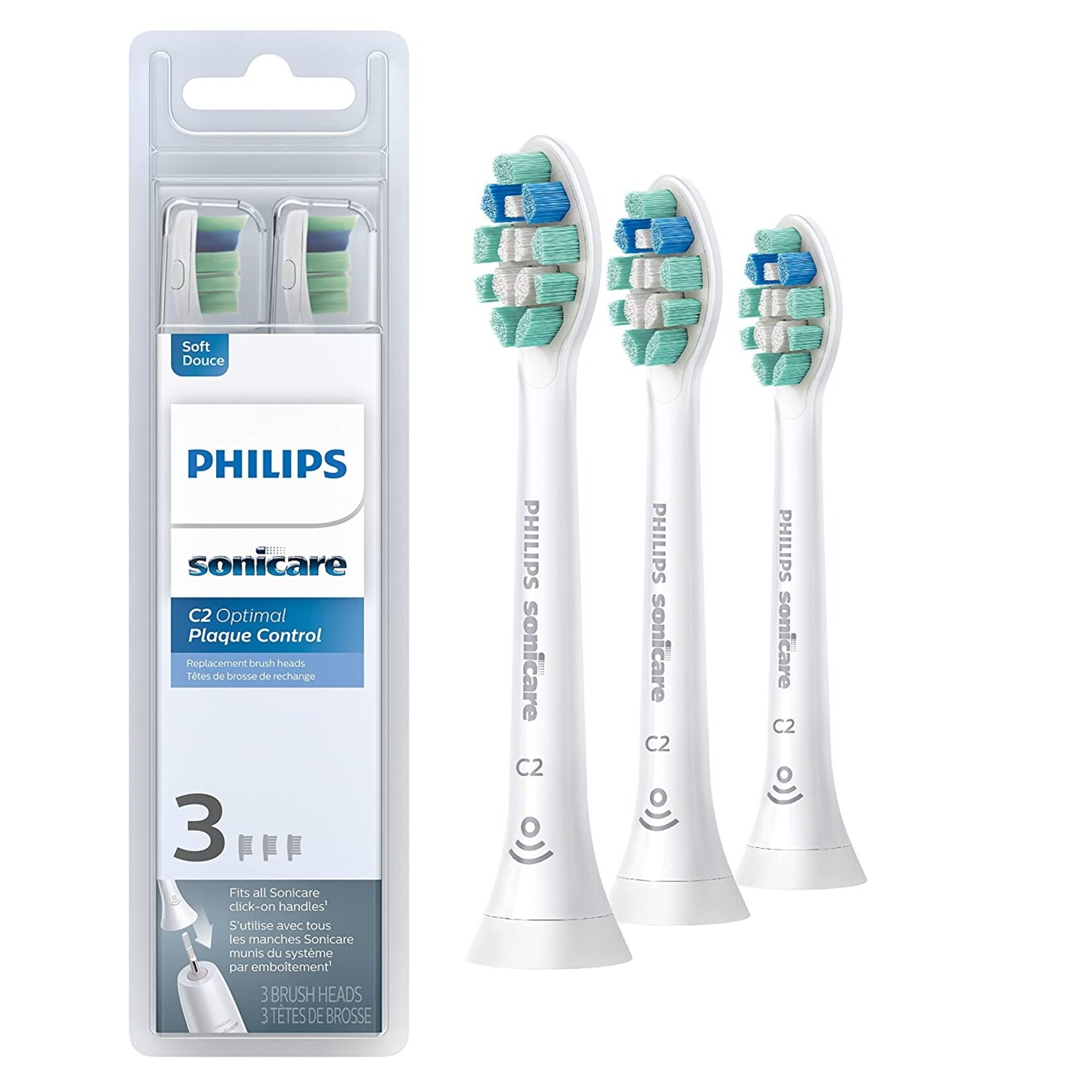 SONICARE C2 Plaque Control 3-pack brush heads