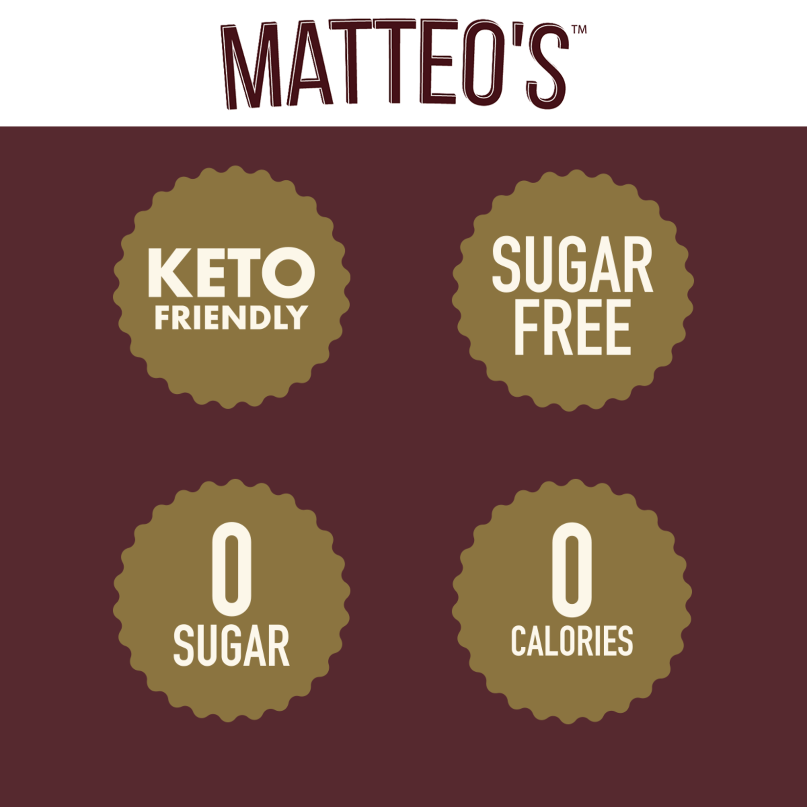 MATTEO'S Sugar Free Coffee Syrup, English Toffee