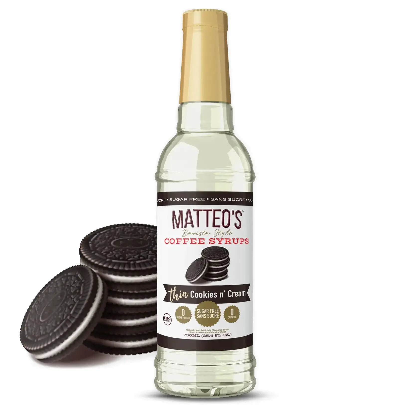 MATTEO'S Sirop à café Cookies n' Cream 750ml