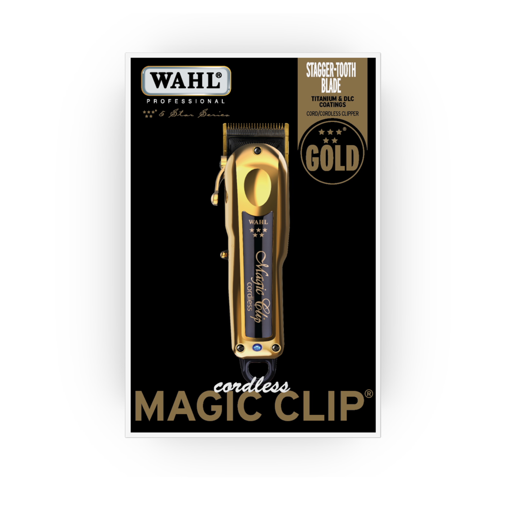 WAHL 5 STAR cordless lithium MAGIC CLIP gold
