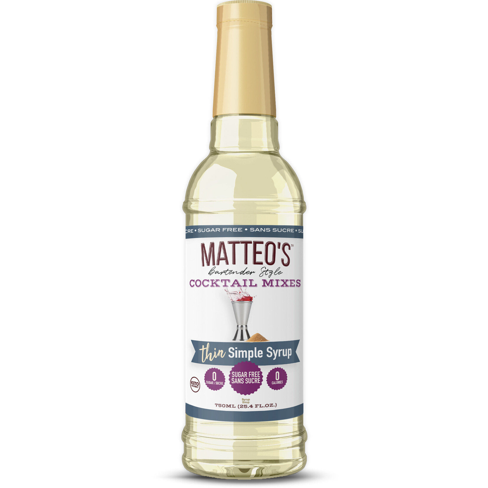 MATTEO'S Sugar Free Cocktail Mixes - Simple Syrup