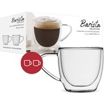 BARISTA+ Tasses (2) cappuccino double parois, 225ml