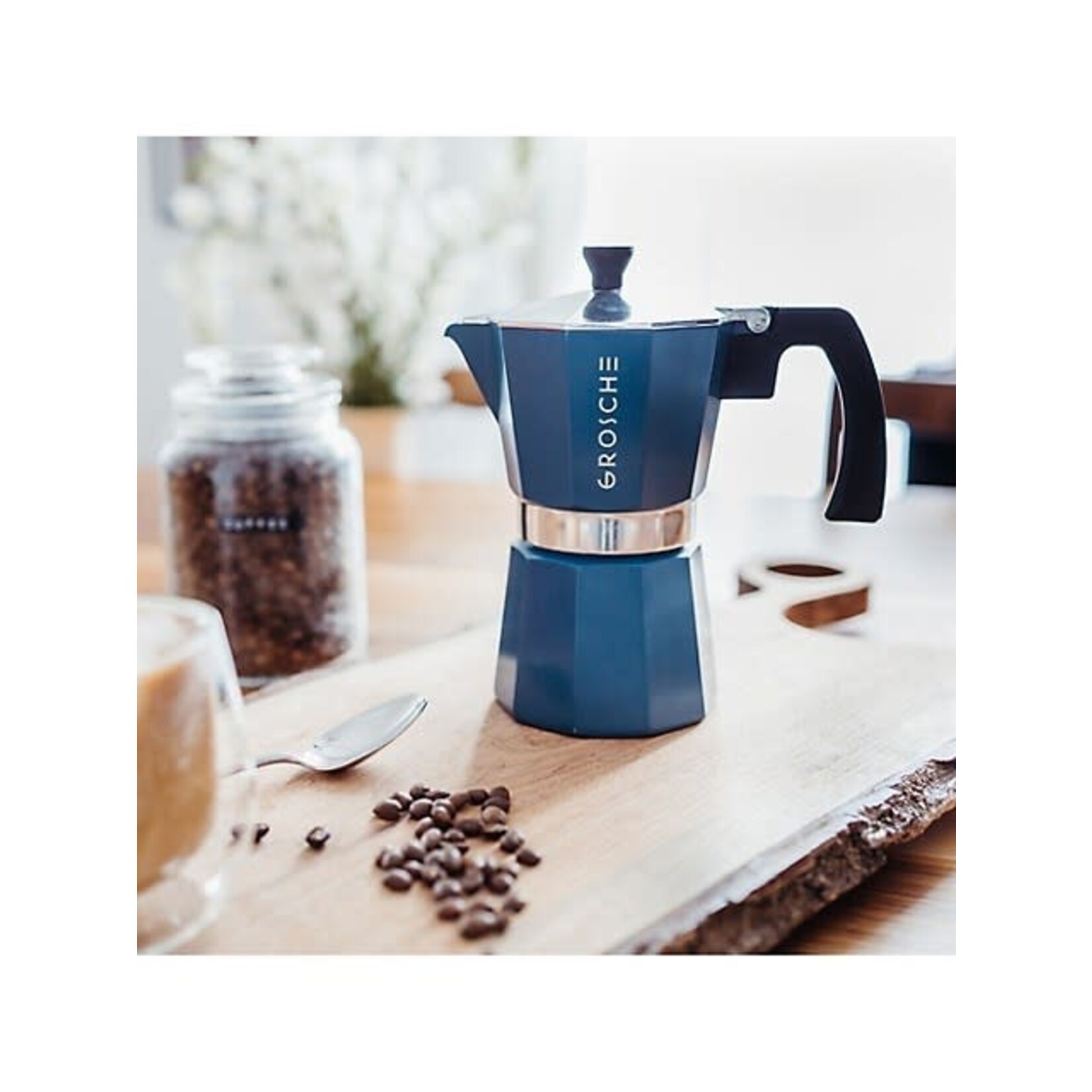 GROSCHE Cafetière italienne Milano 9T bleu