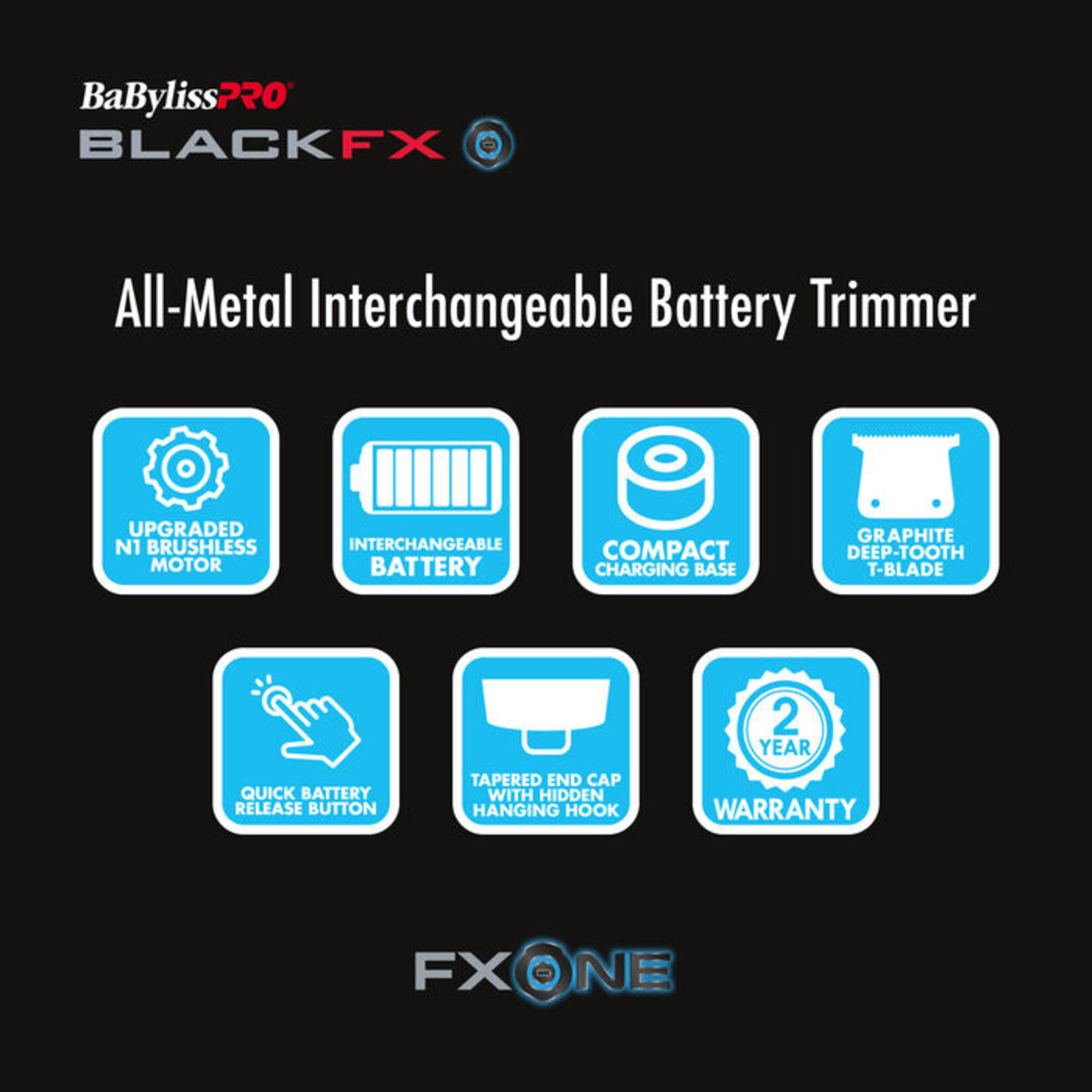 BABYLISS PRO FXONE™ BLACKFX Trimmer